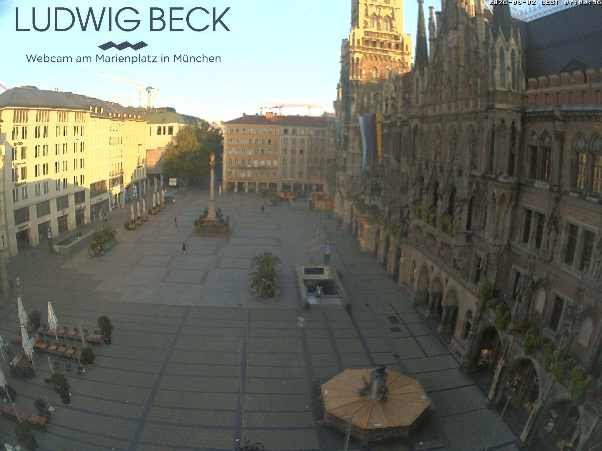 Archiv Foto Webcam am Marienplatz München