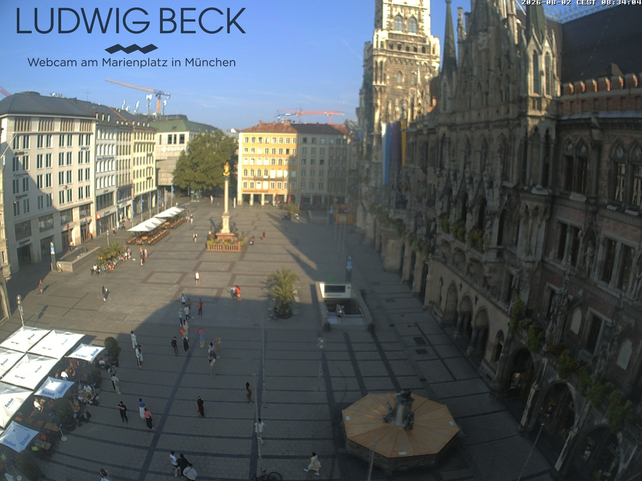 Archiv Foto Webcam am Marienplatz München