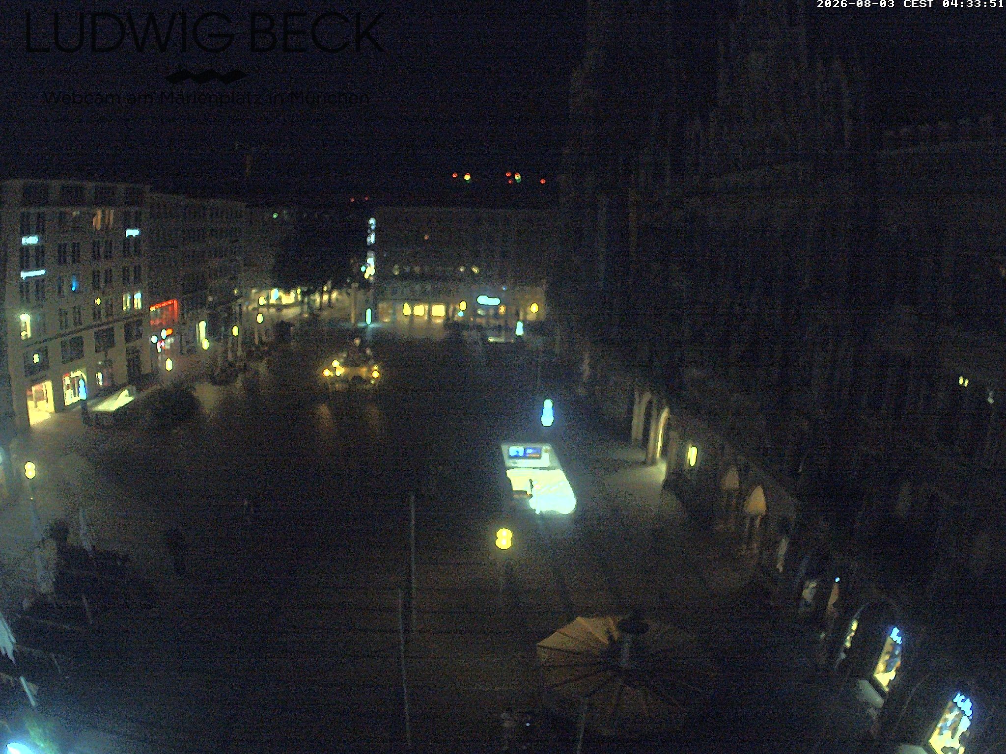 Archived image Webcam at the Marienplatz, Munich