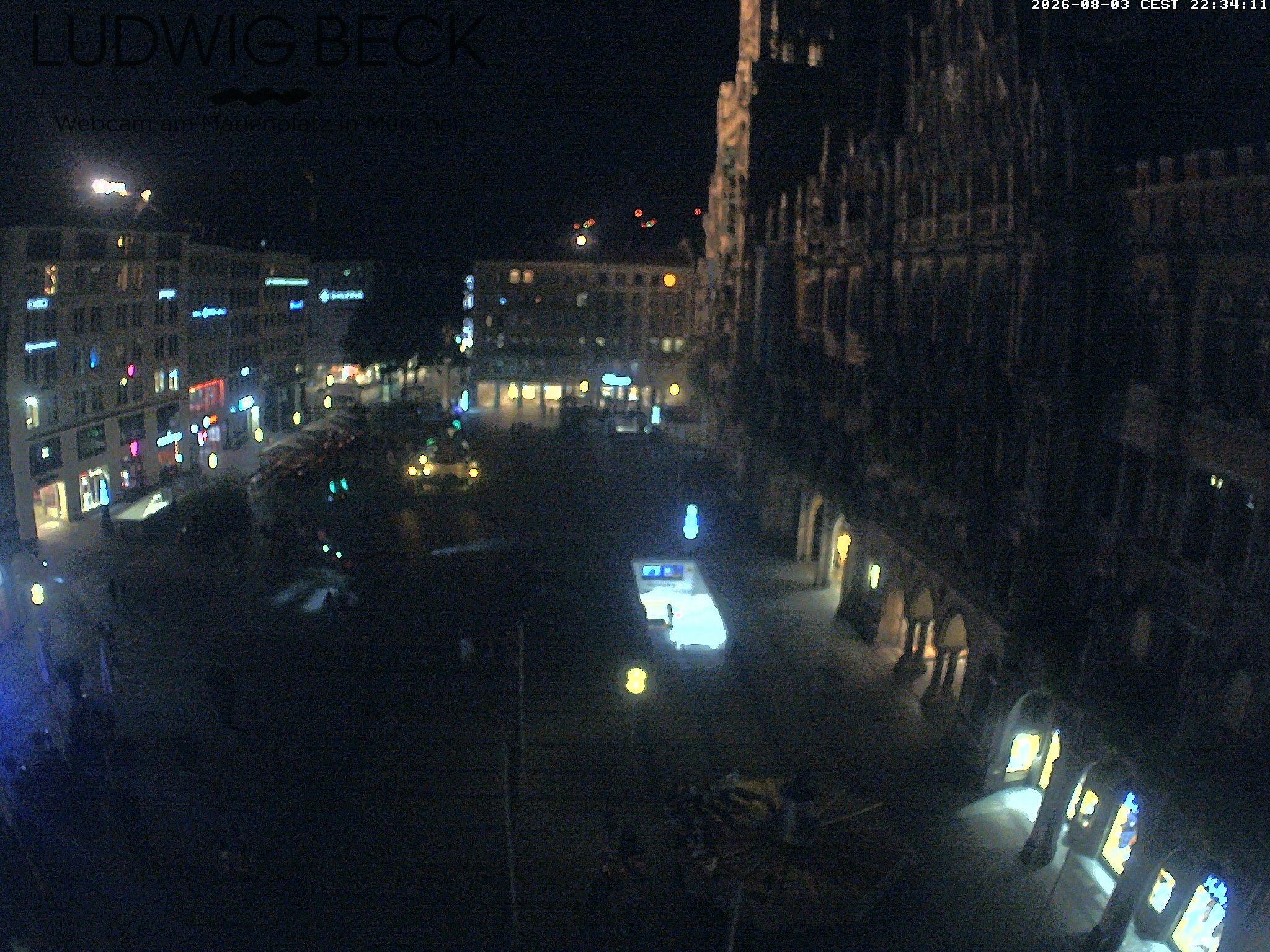 Archiv Foto Webcam am Marienplatz München