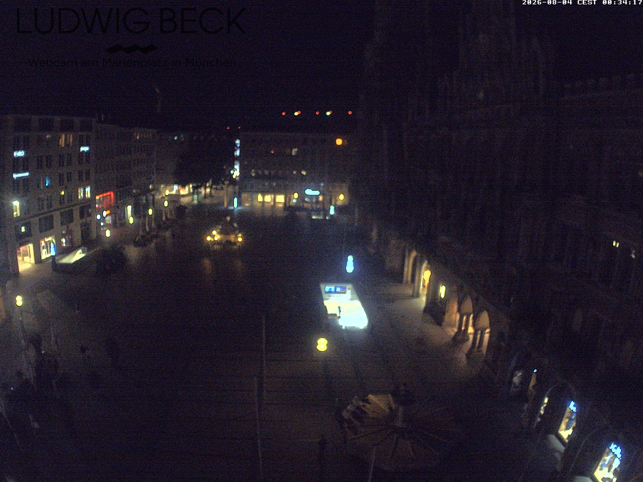 Archiv Foto Webcam am Marienplatz München