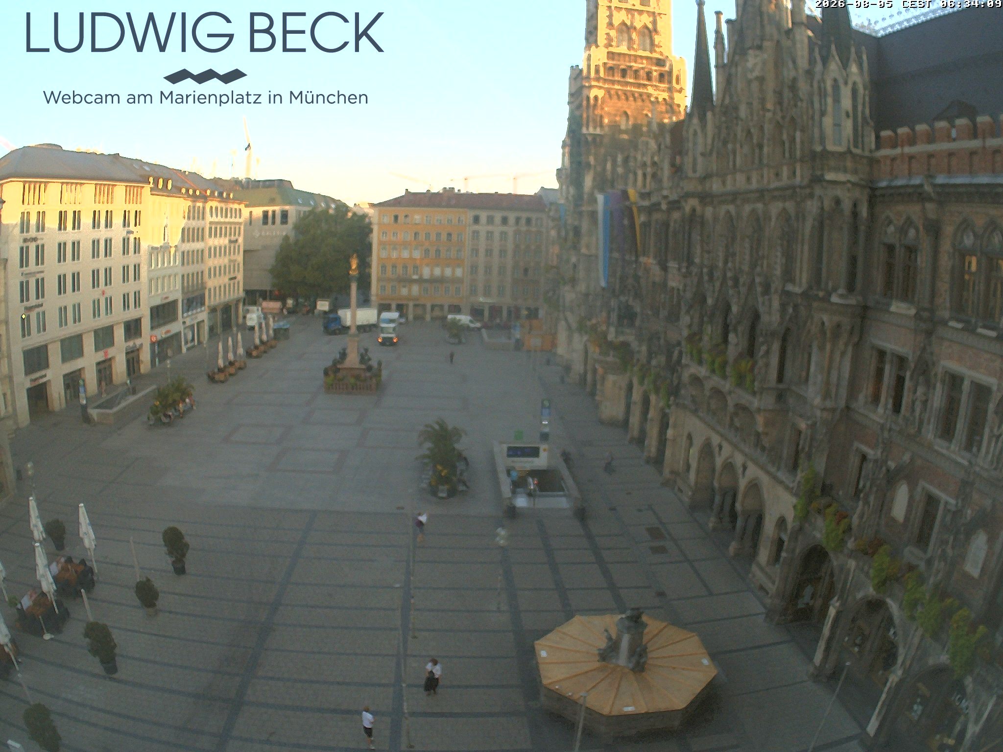 Archiv Foto Webcam am Marienplatz München