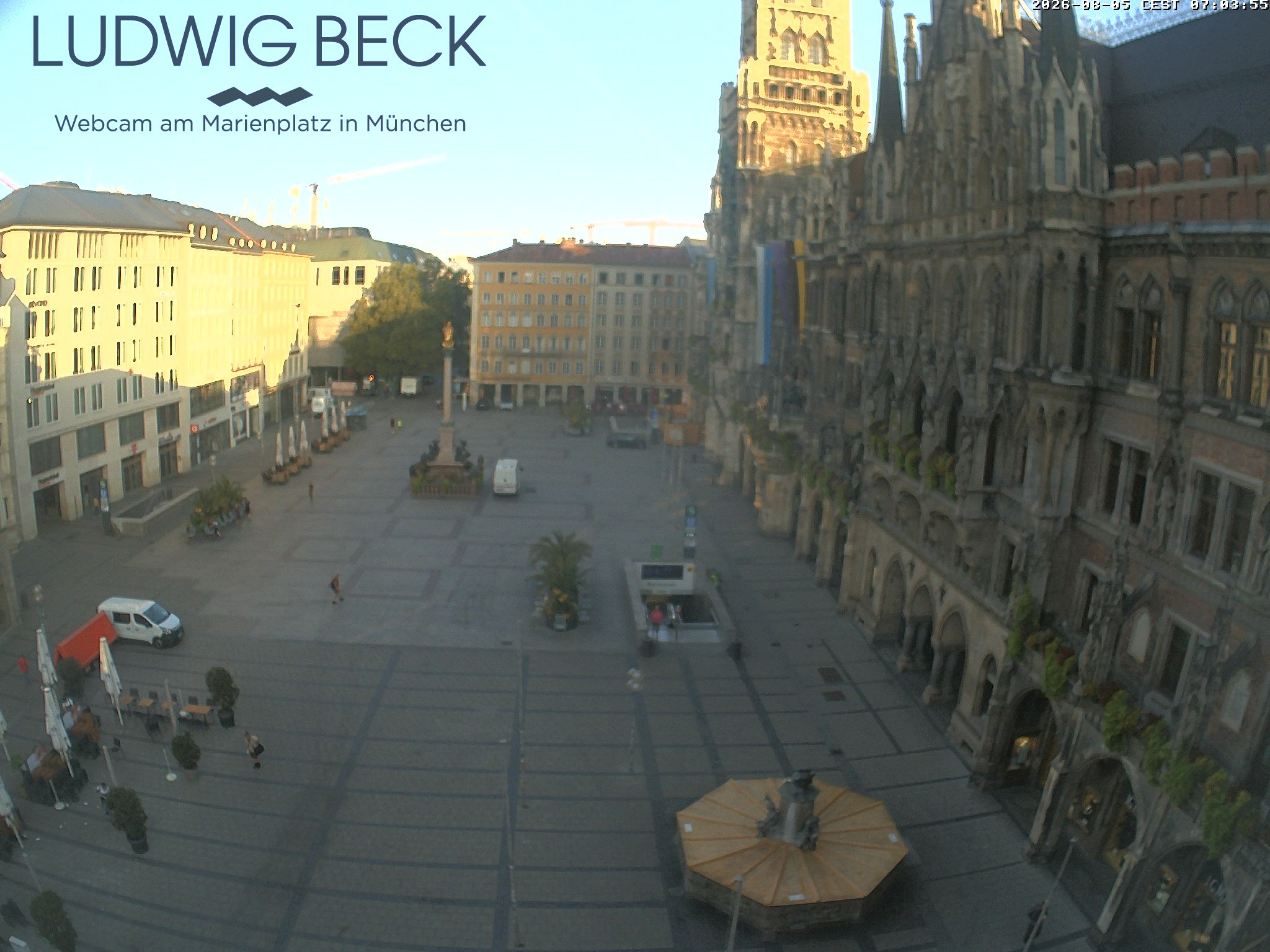 Archiv Foto Webcam am Marienplatz München
