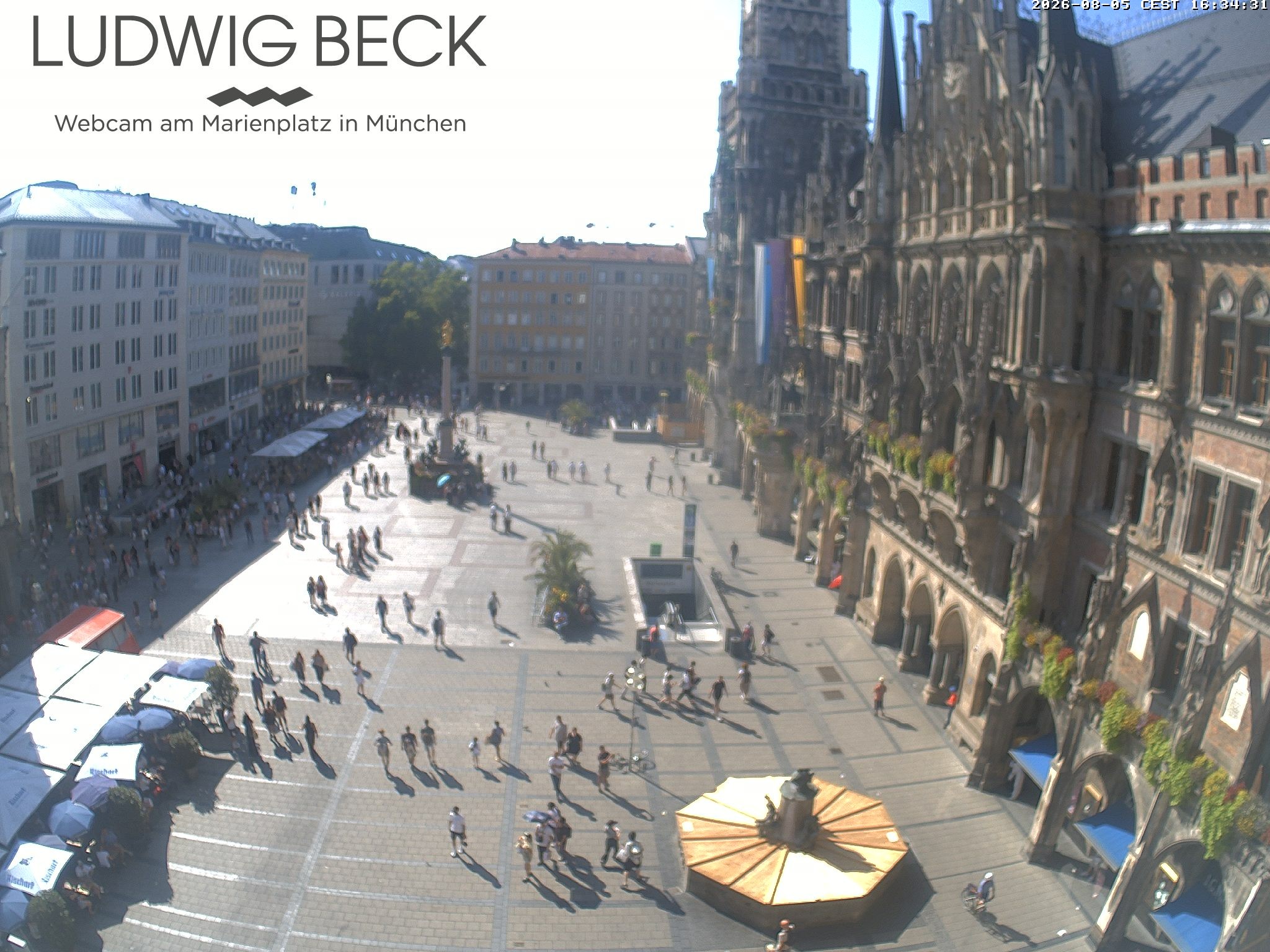 Archiv Foto Webcam am Marienplatz München