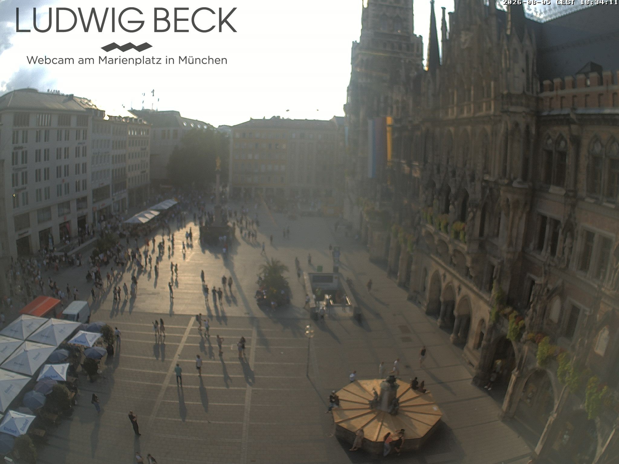 Archiv Foto Webcam am Marienplatz München