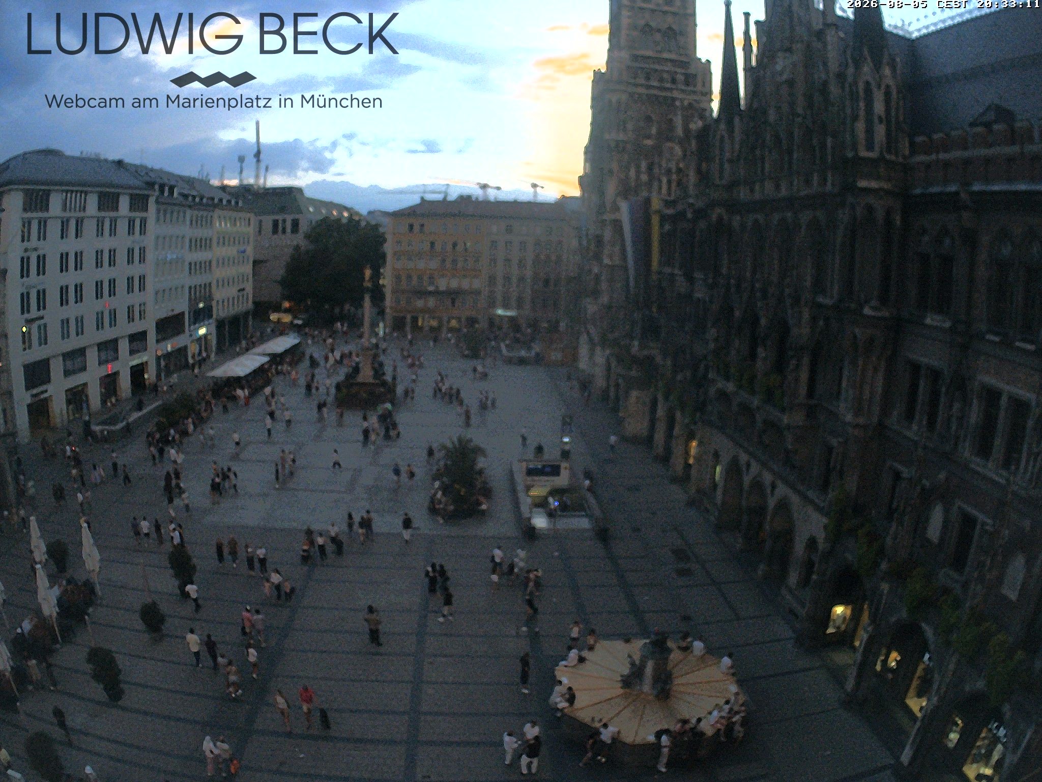 Archiv Foto Webcam am Marienplatz München