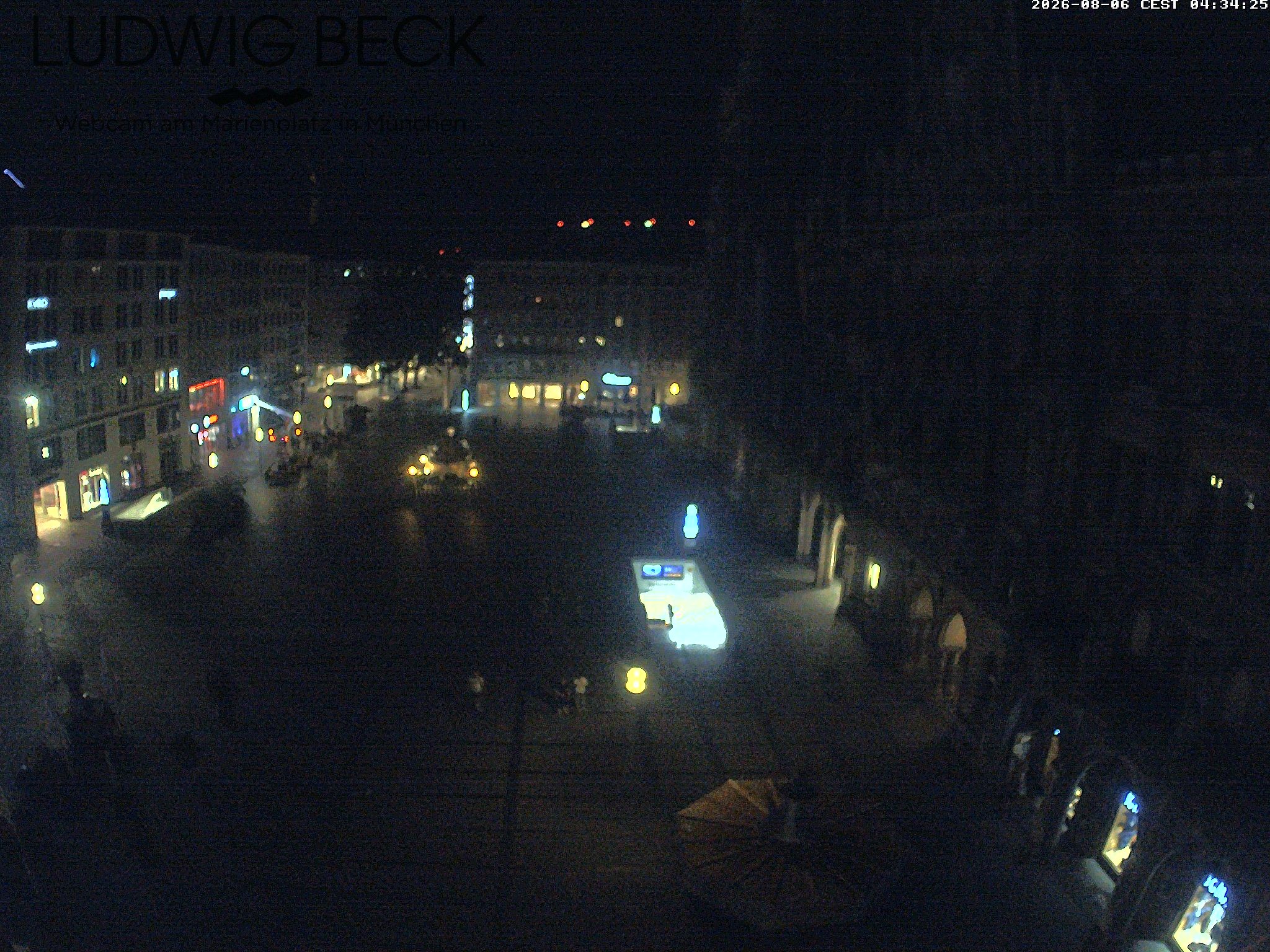 Archiv Foto Webcam am Marienplatz München