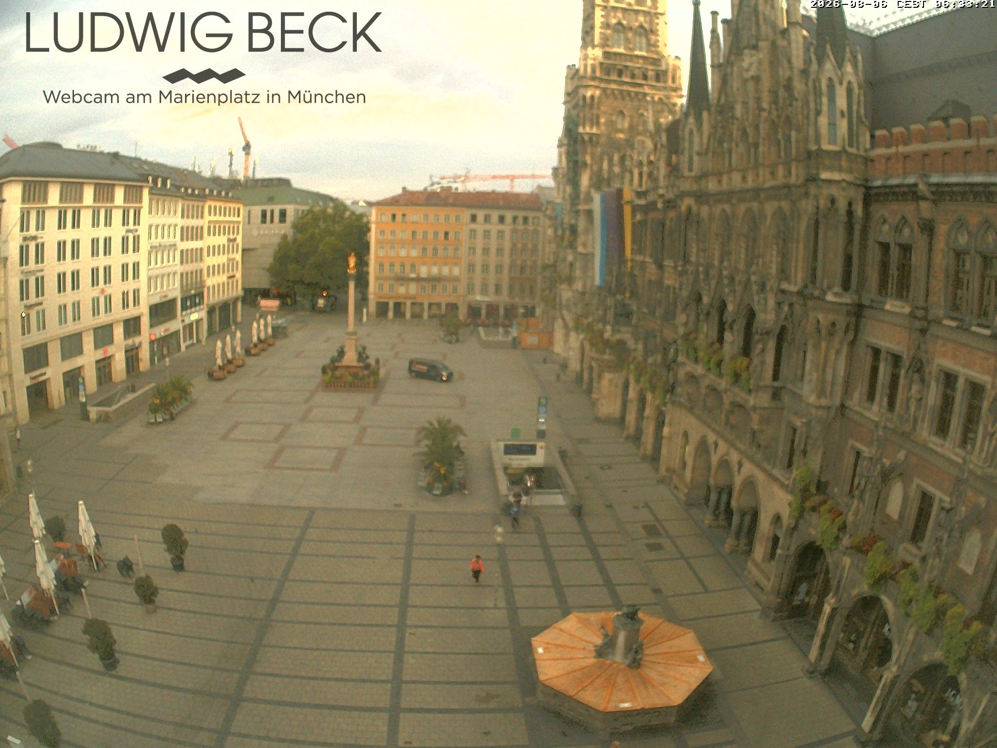 Archiv Foto Webcam am Marienplatz München