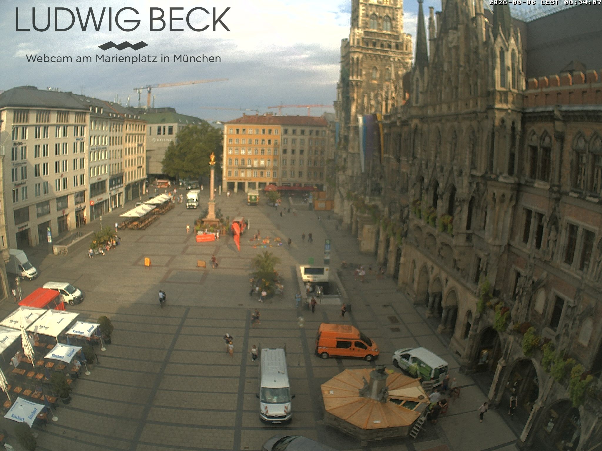 Archiv Foto Webcam am Marienplatz München