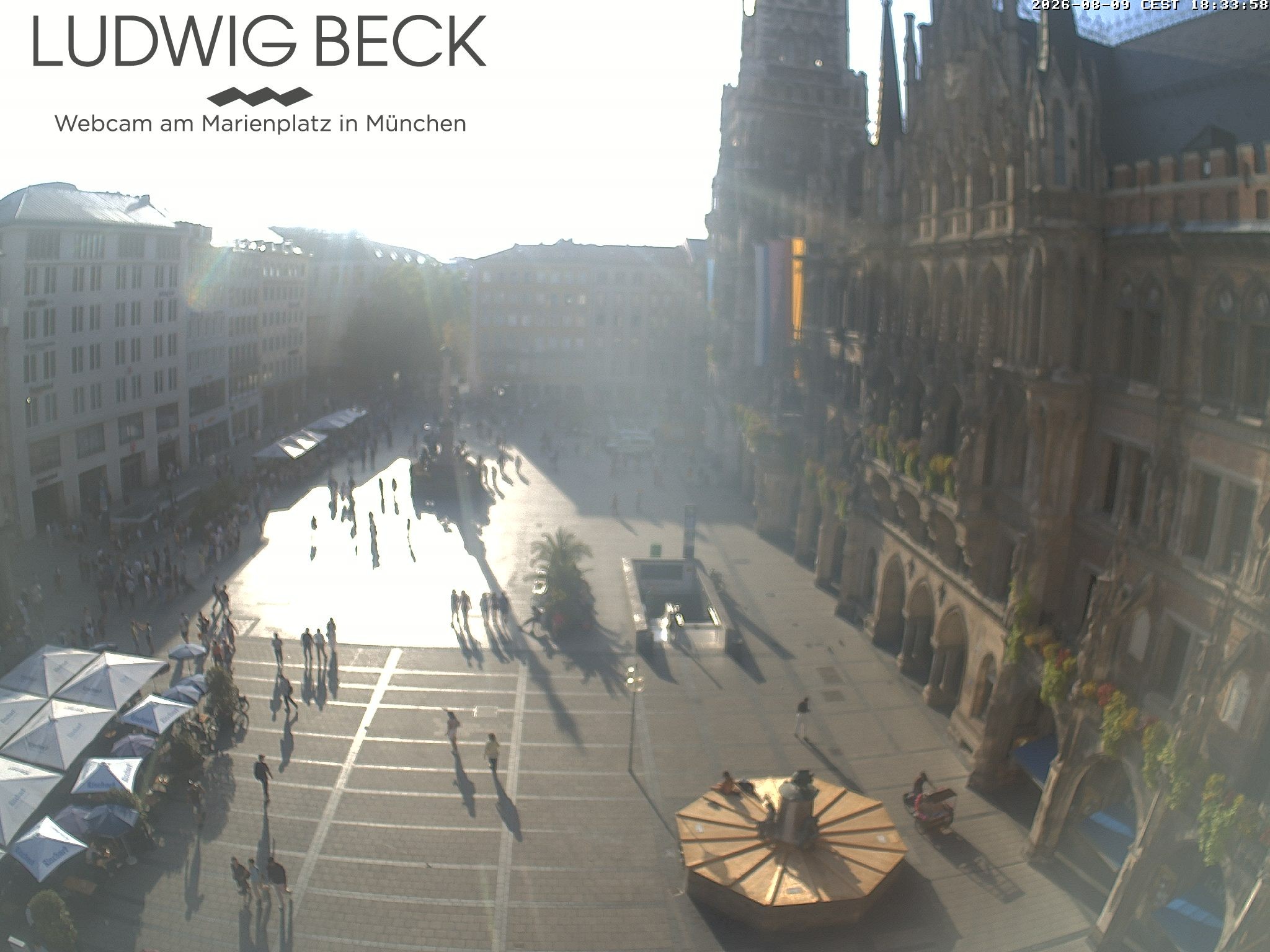 Archived image Webcam at the Marienplatz, Munich