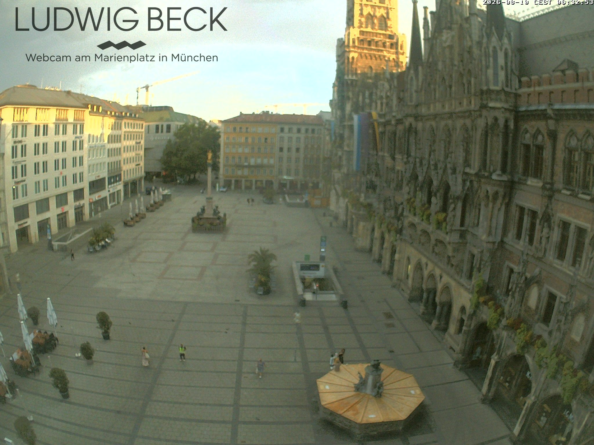 Archiv Foto Webcam am Marienplatz München