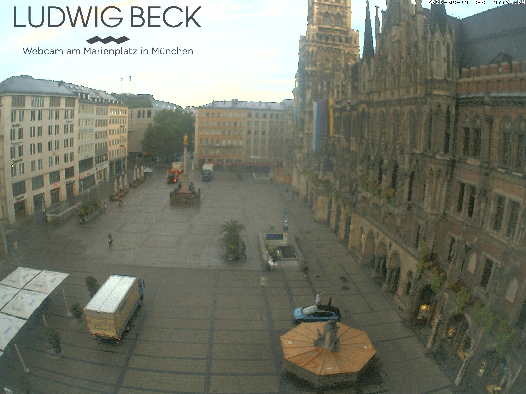Archiv Foto Webcam am Marienplatz München