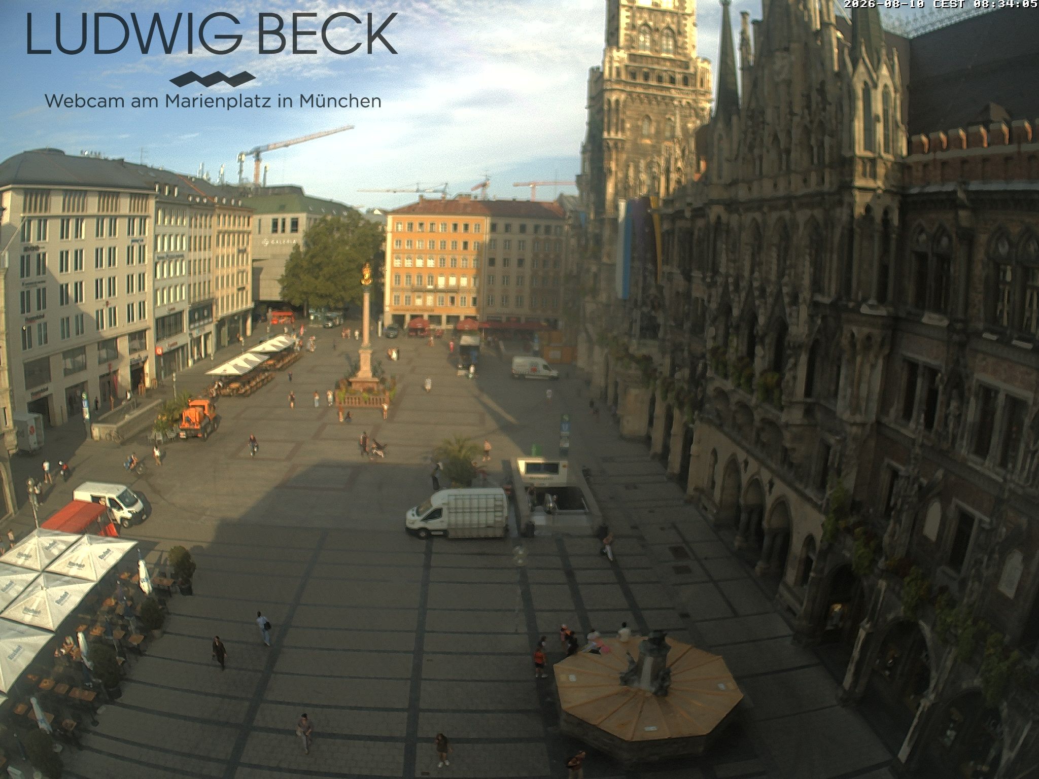 Archiv Foto Webcam am Marienplatz München