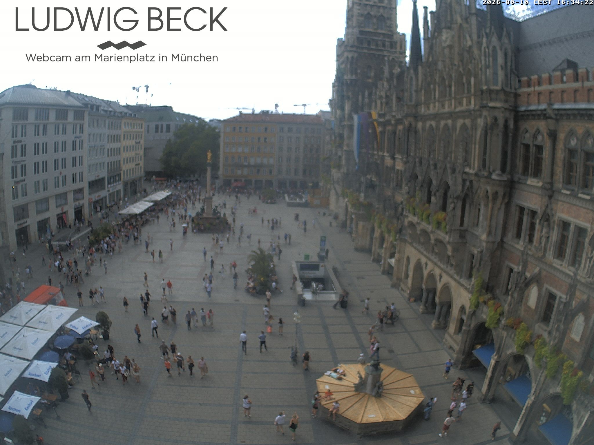 Archiv Foto Webcam am Marienplatz München