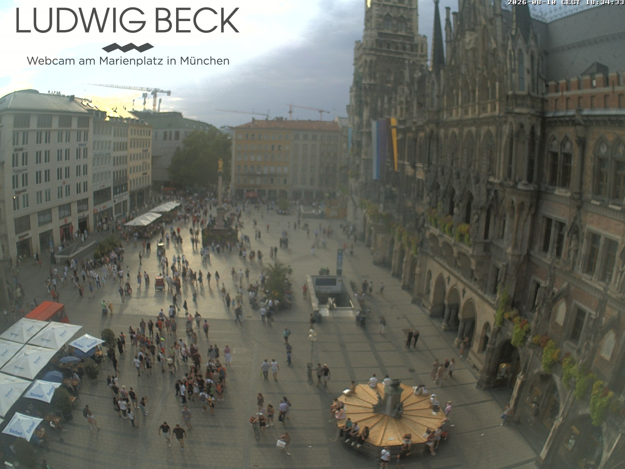Archiv Foto Webcam am Marienplatz München