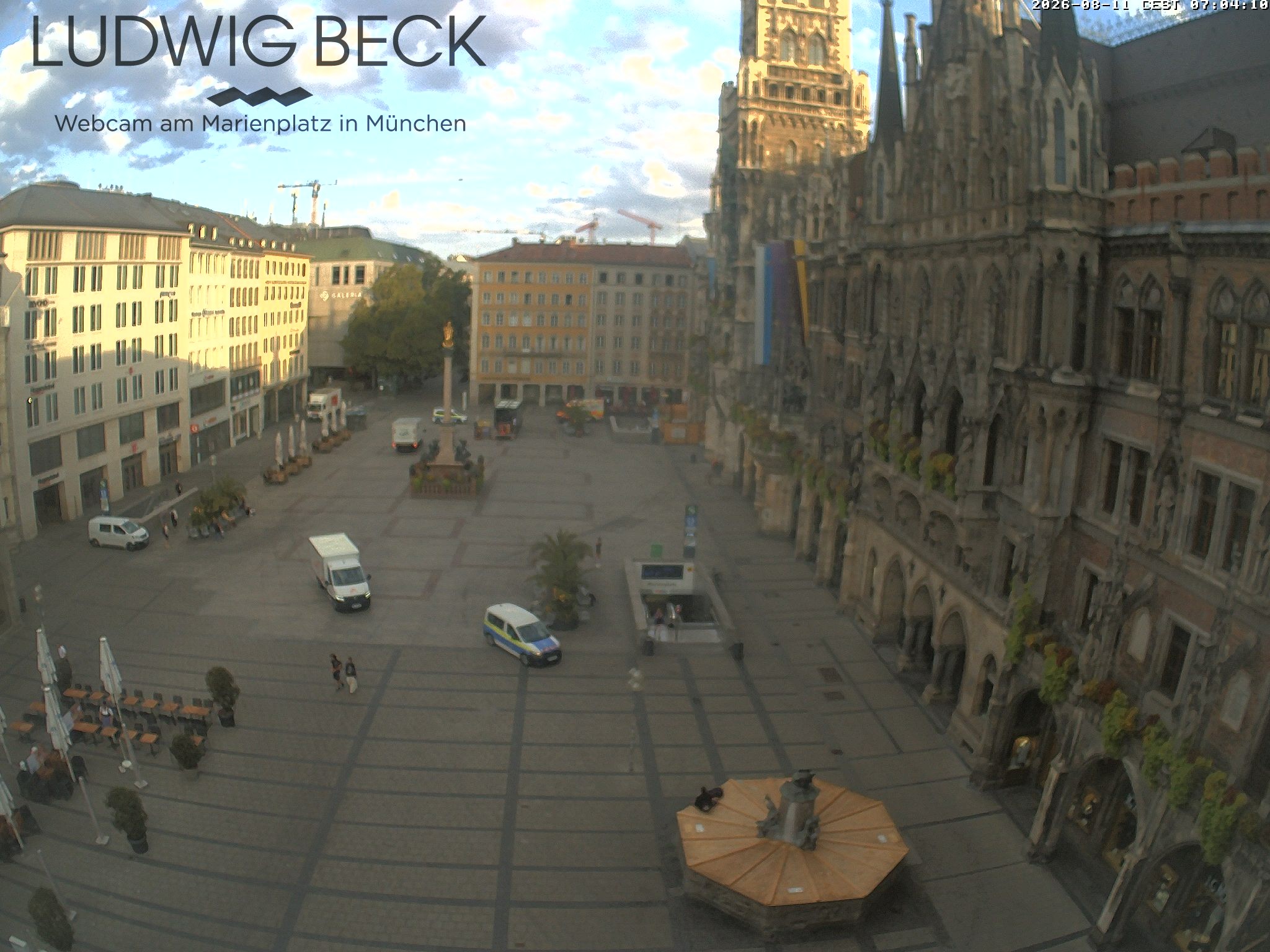 Archived image Webcam at the Marienplatz, Munich