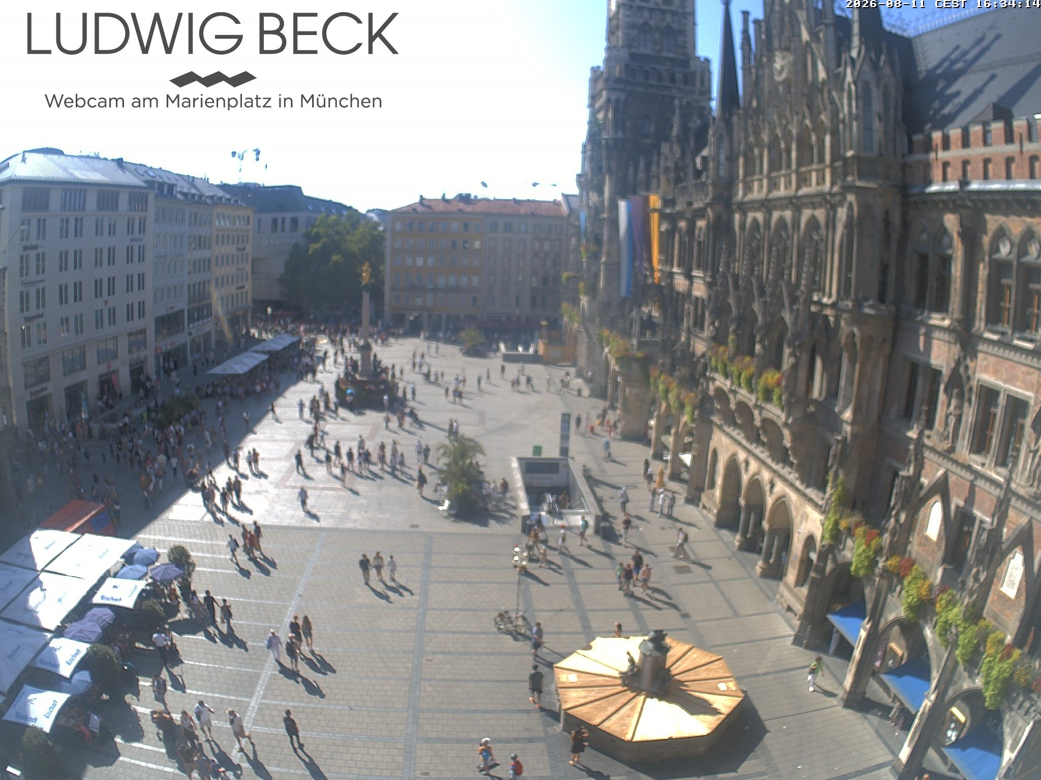 Archiv Foto Webcam am Marienplatz München