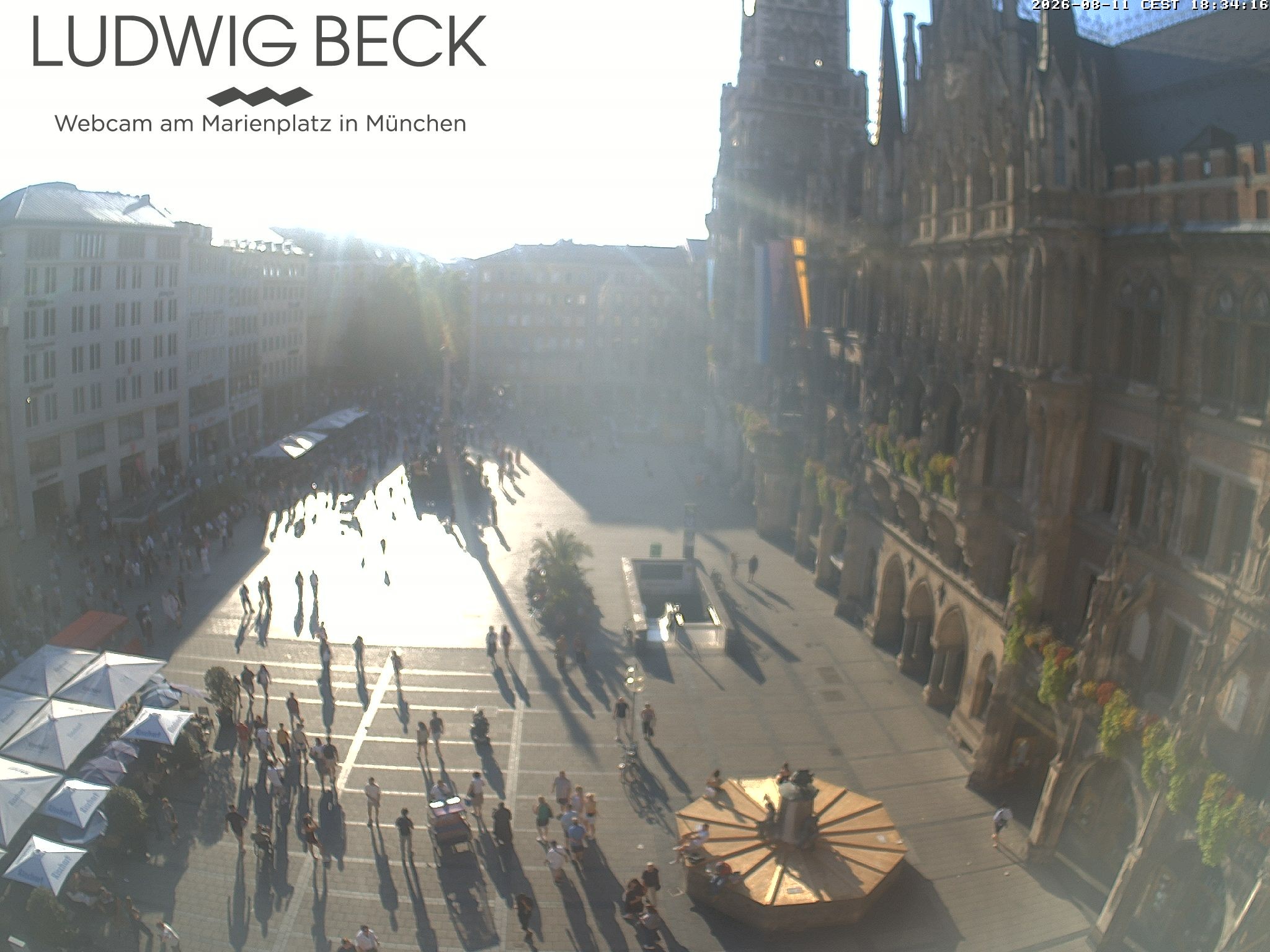 Archiv Foto Webcam am Marienplatz München
