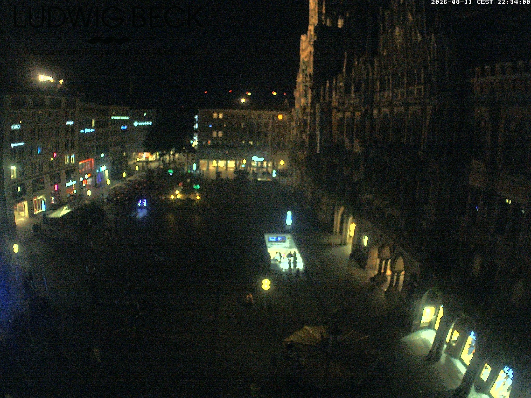 Archiv Foto Webcam am Marienplatz München