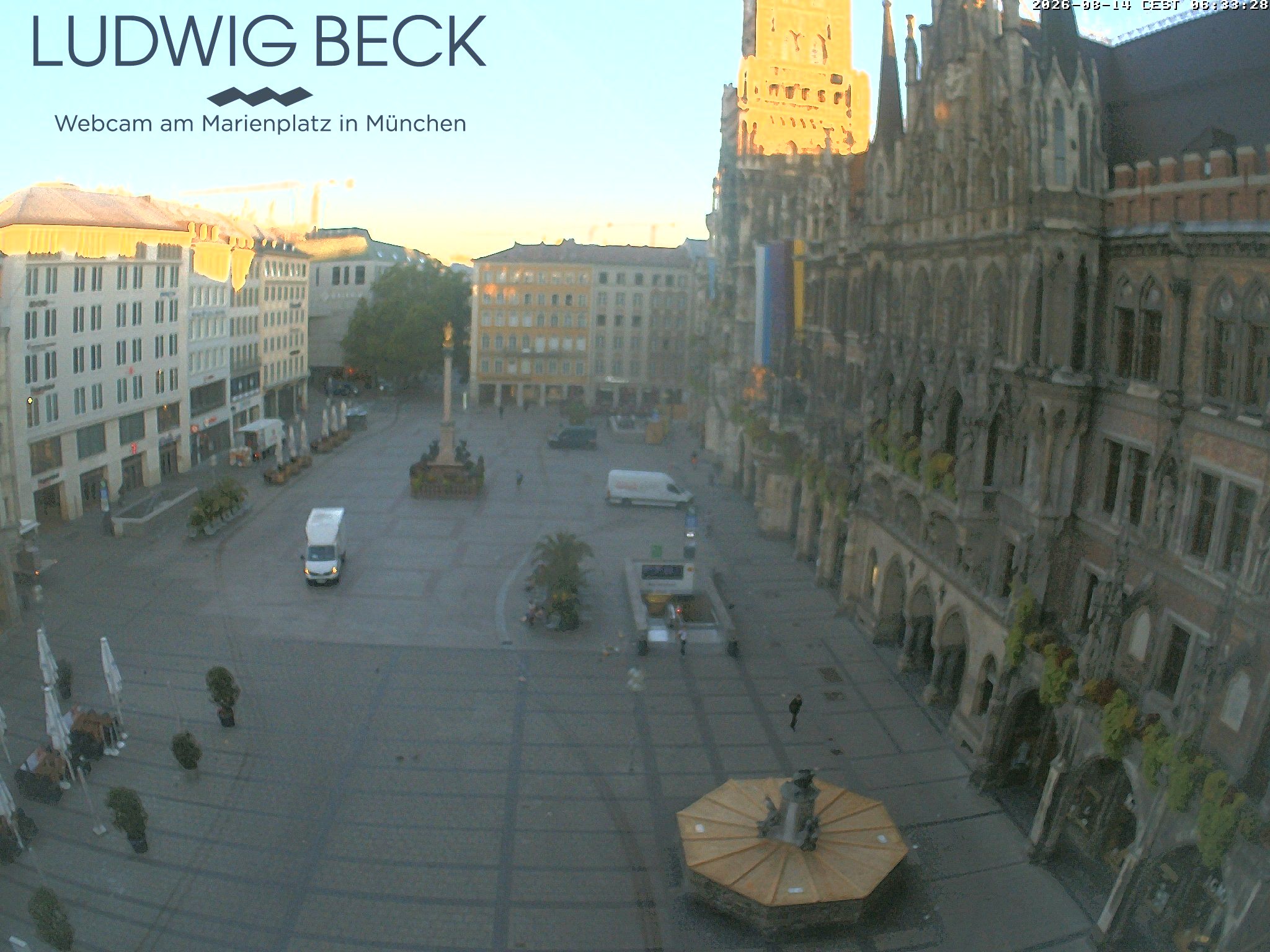 Archiv Foto Webcam am Marienplatz München