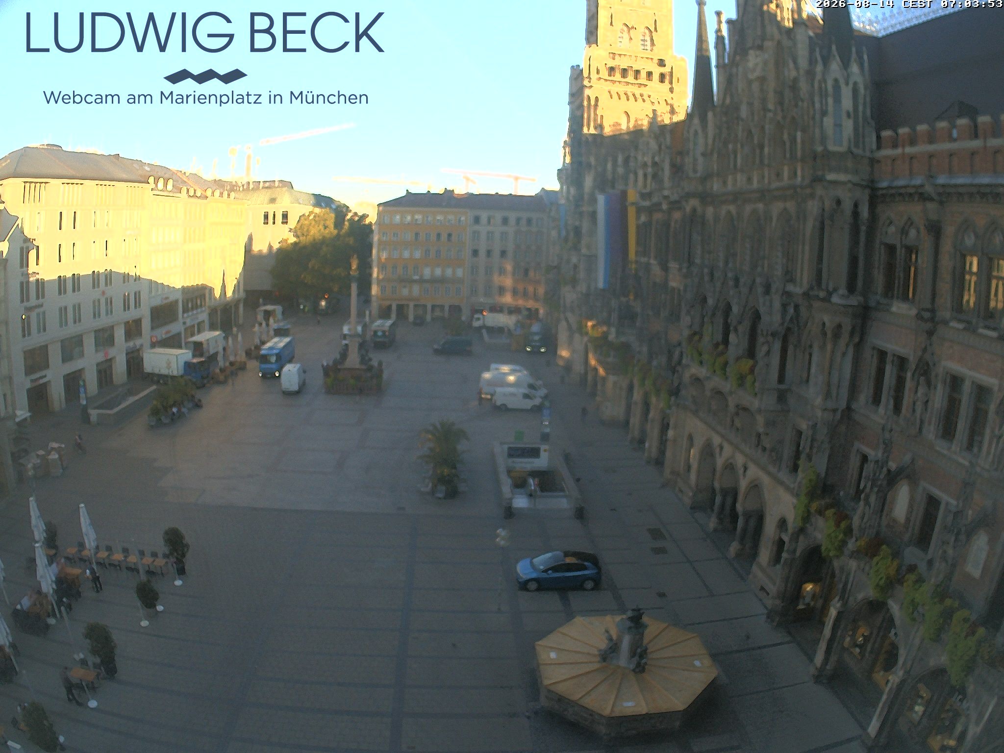 Archiv Foto Webcam am Marienplatz München