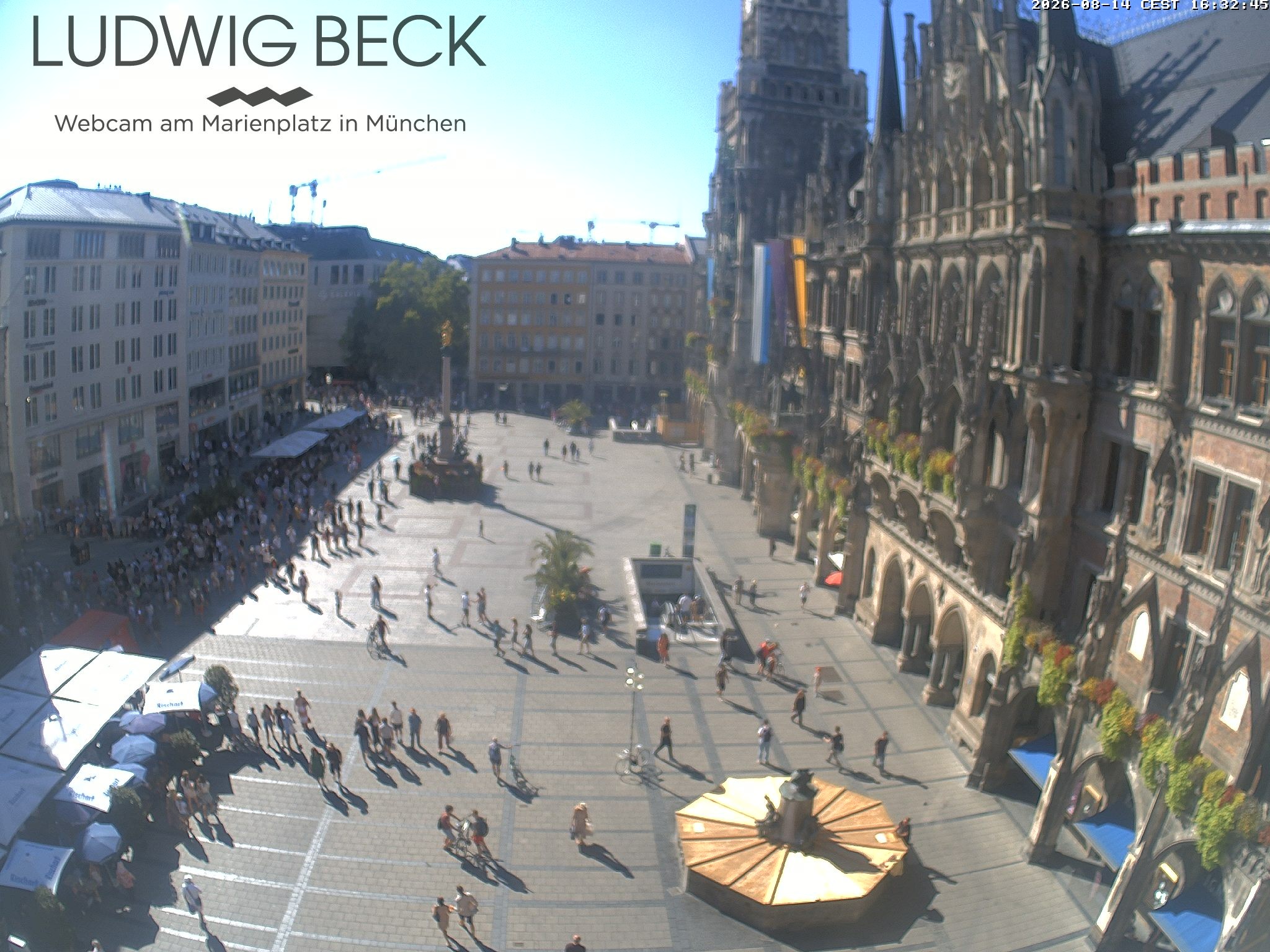 Archiv Foto Webcam am Marienplatz München