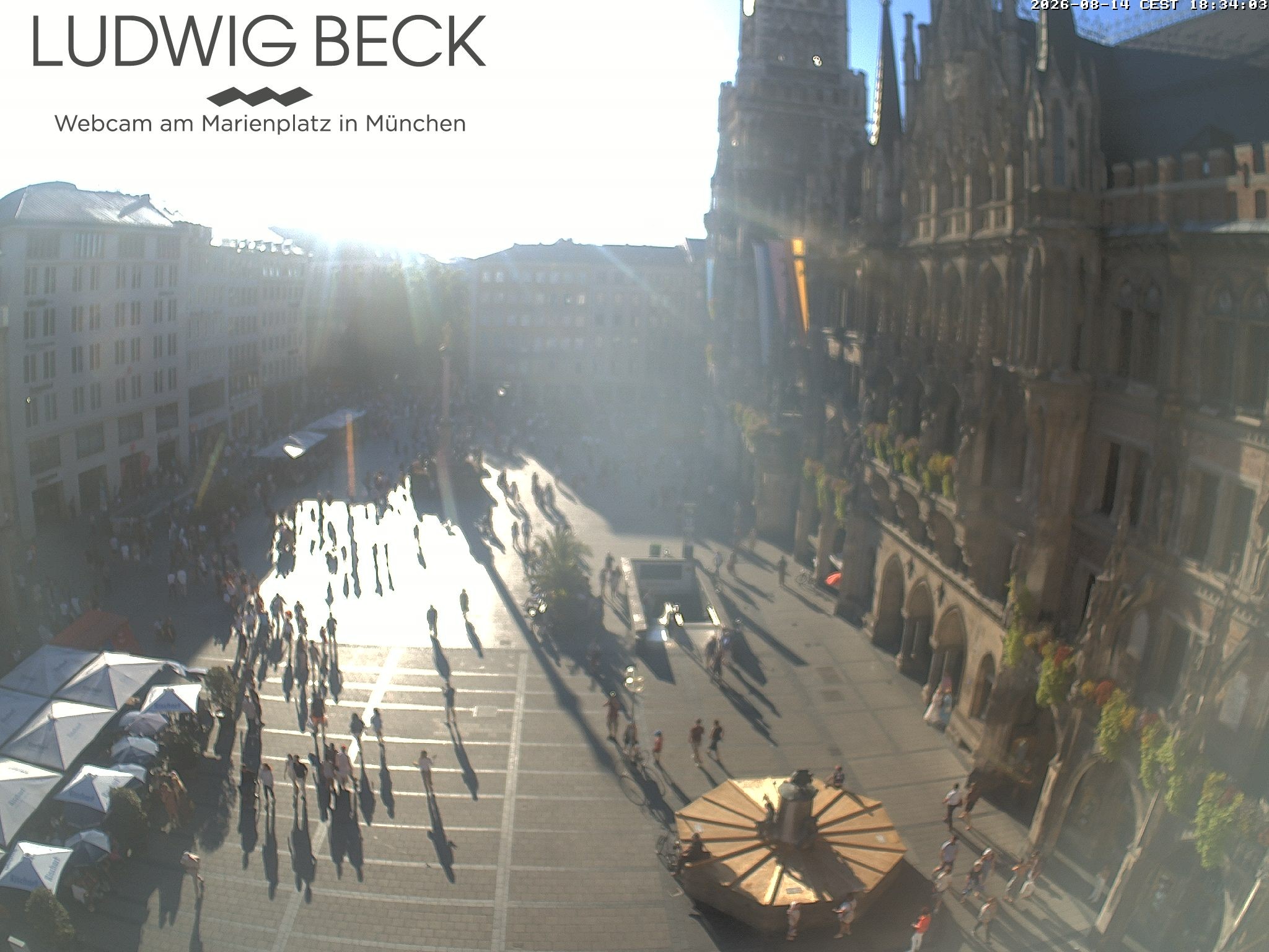 Archiv Foto Webcam am Marienplatz München
