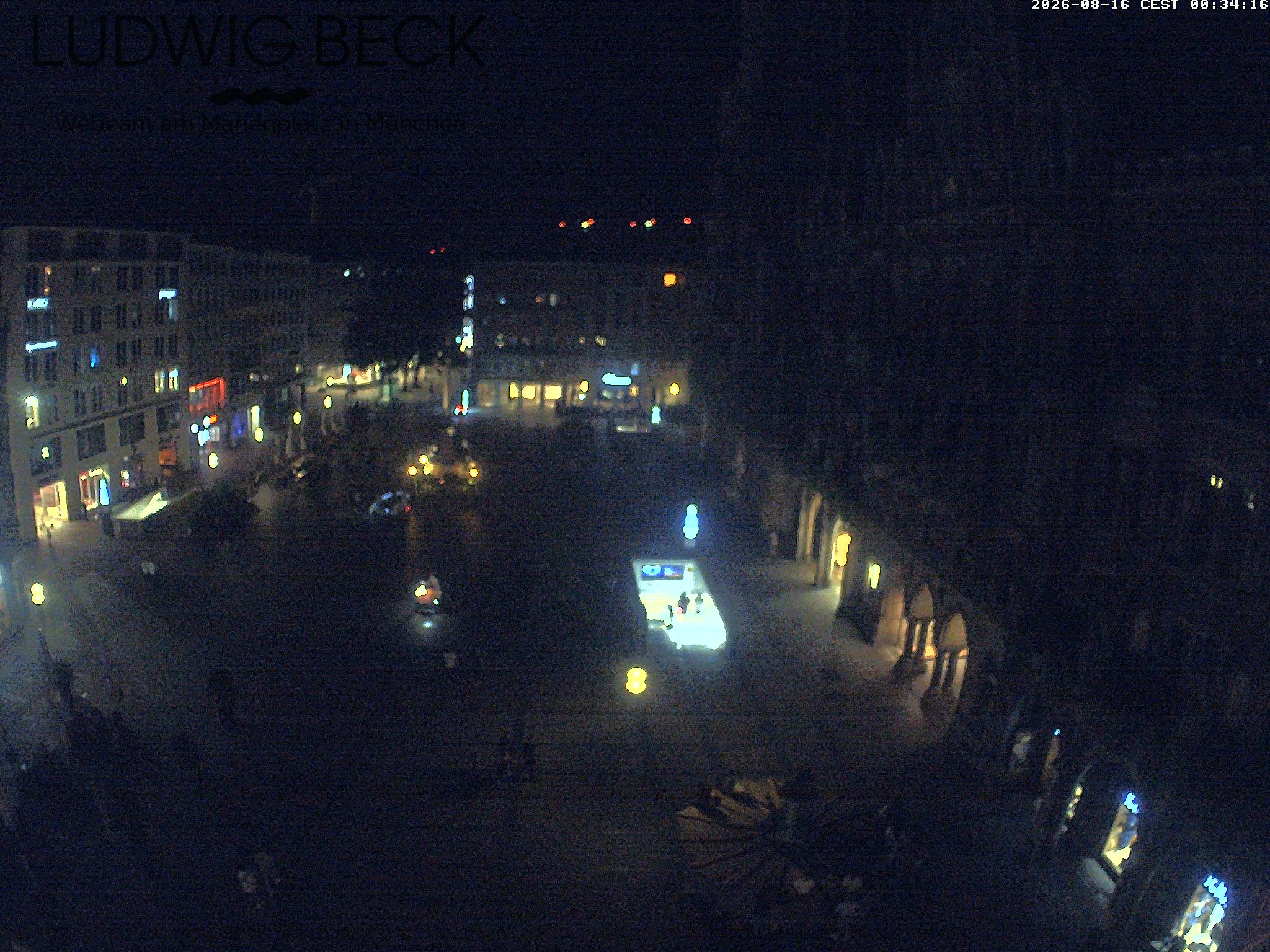 Archiv Foto Webcam am Marienplatz München