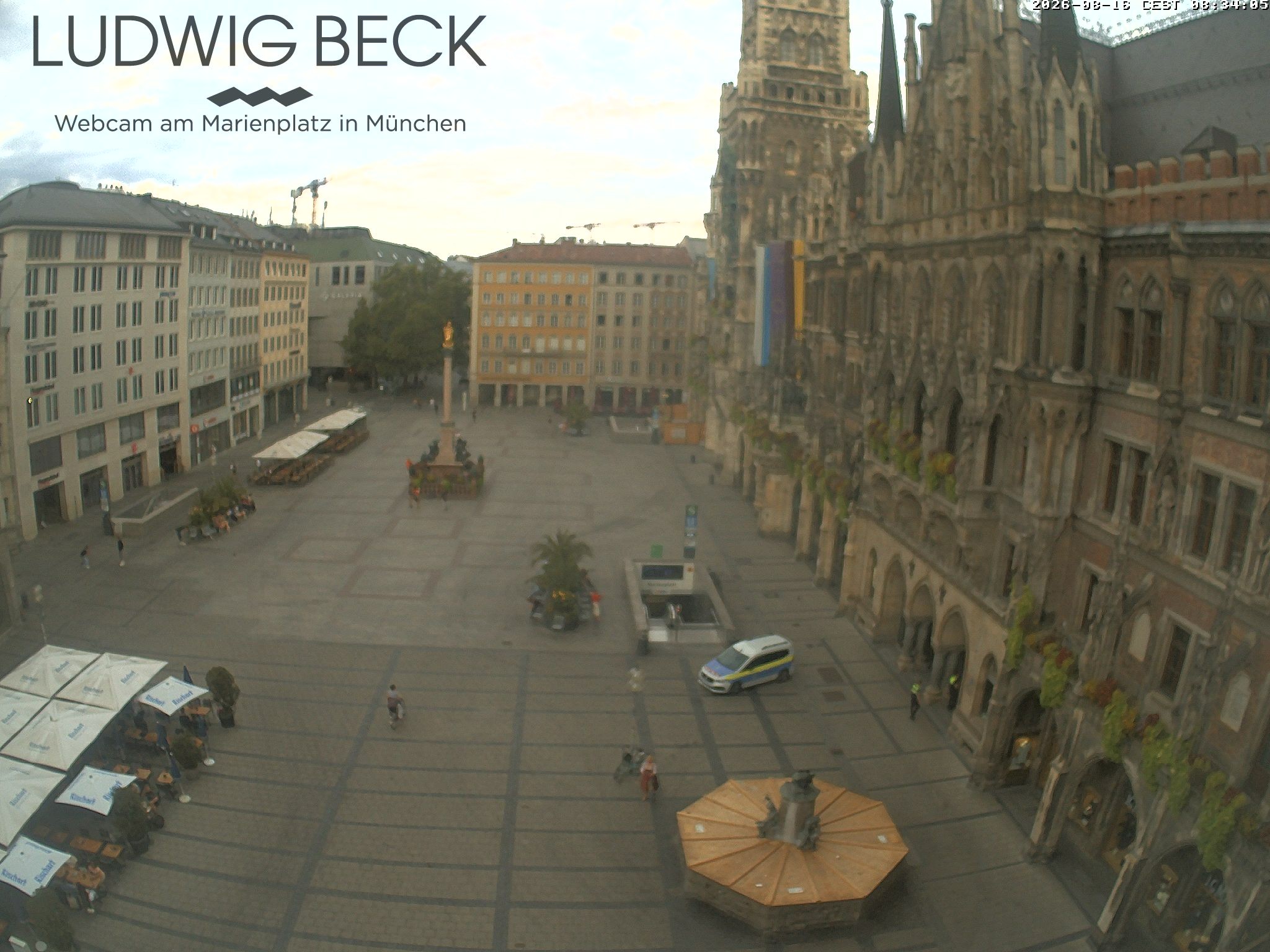 Archived image Webcam at the Marienplatz, Munich