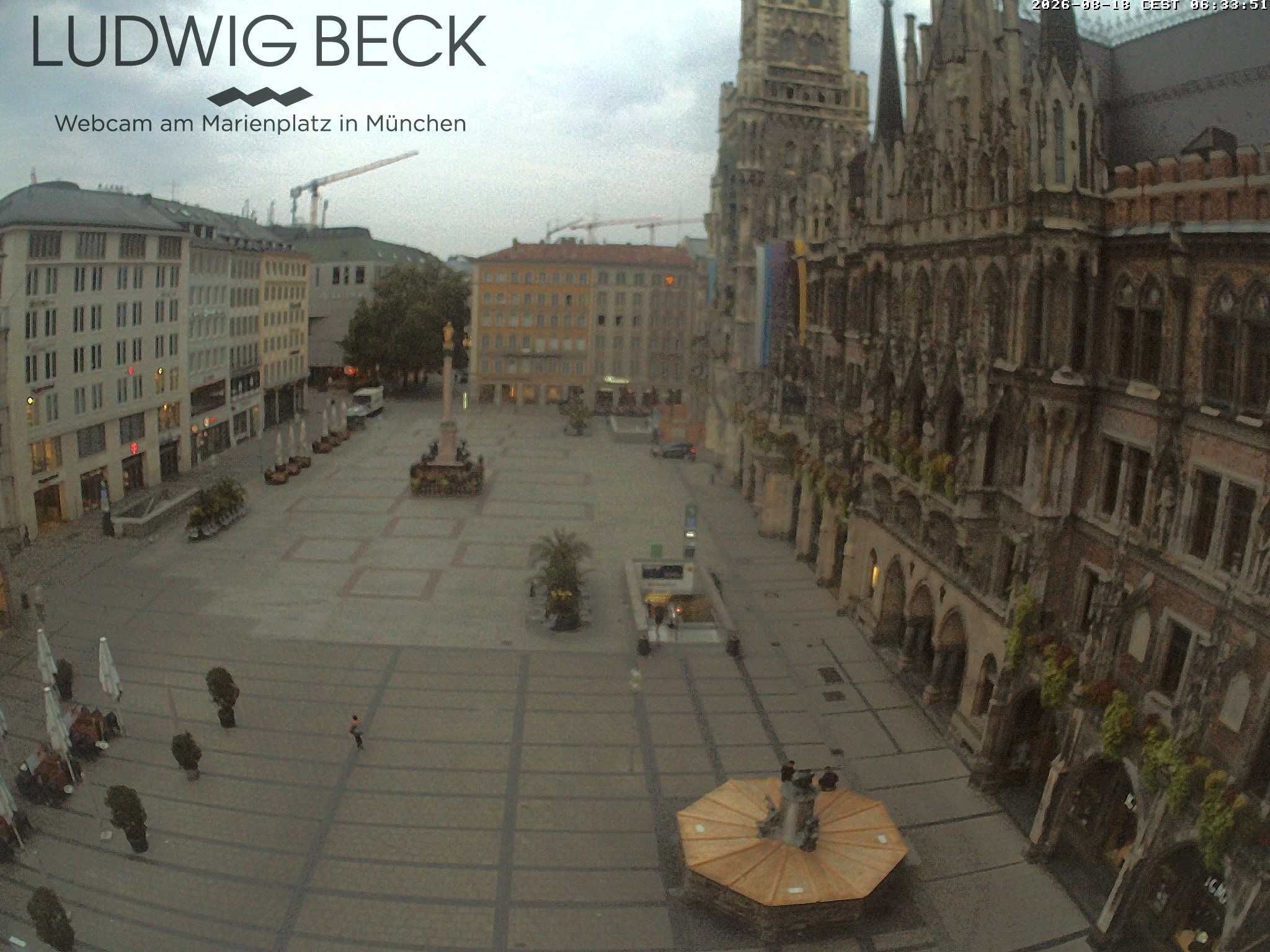 Archived image Webcam at the Marienplatz, Munich