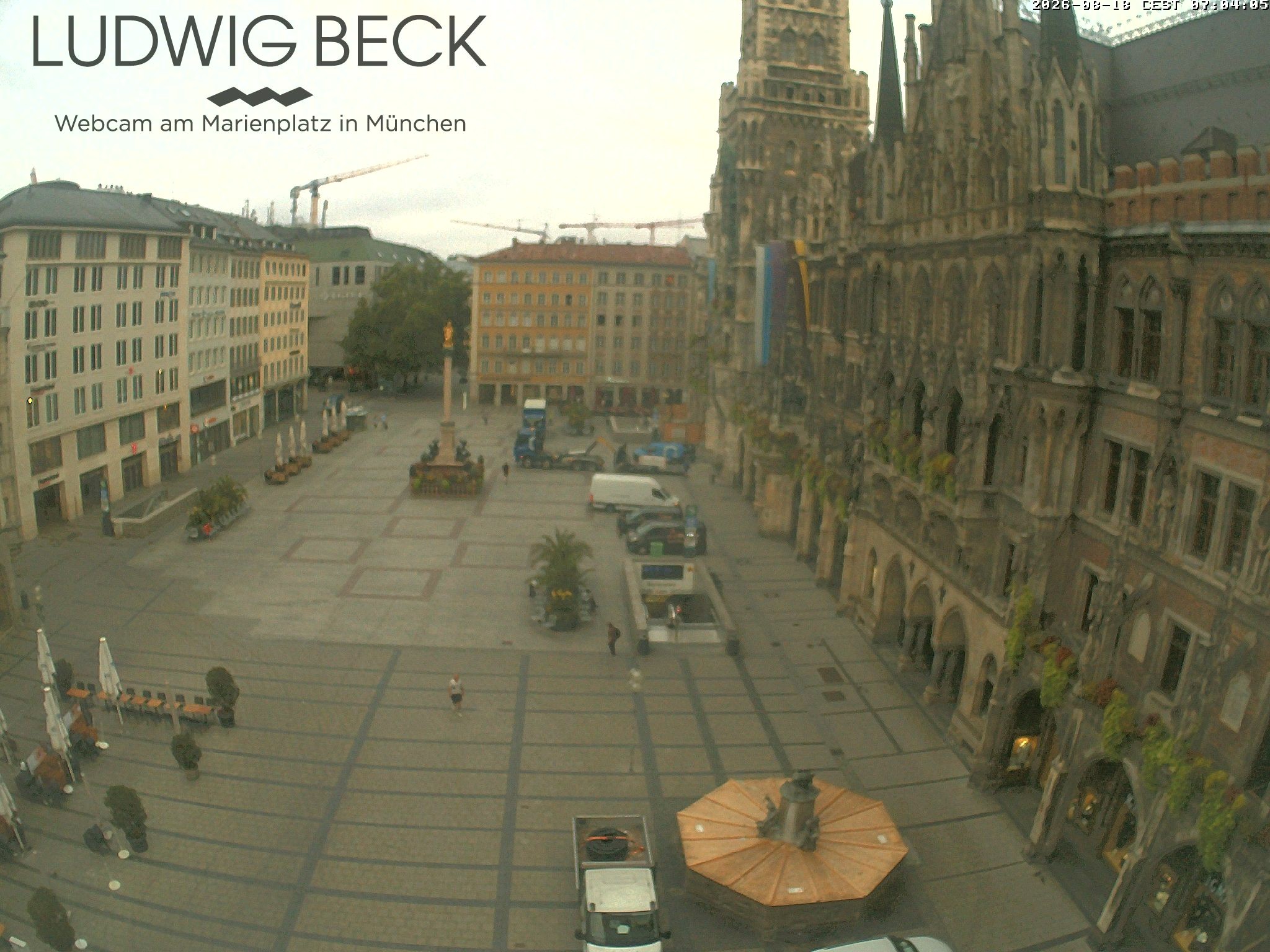 Archived image Webcam at the Marienplatz, Munich