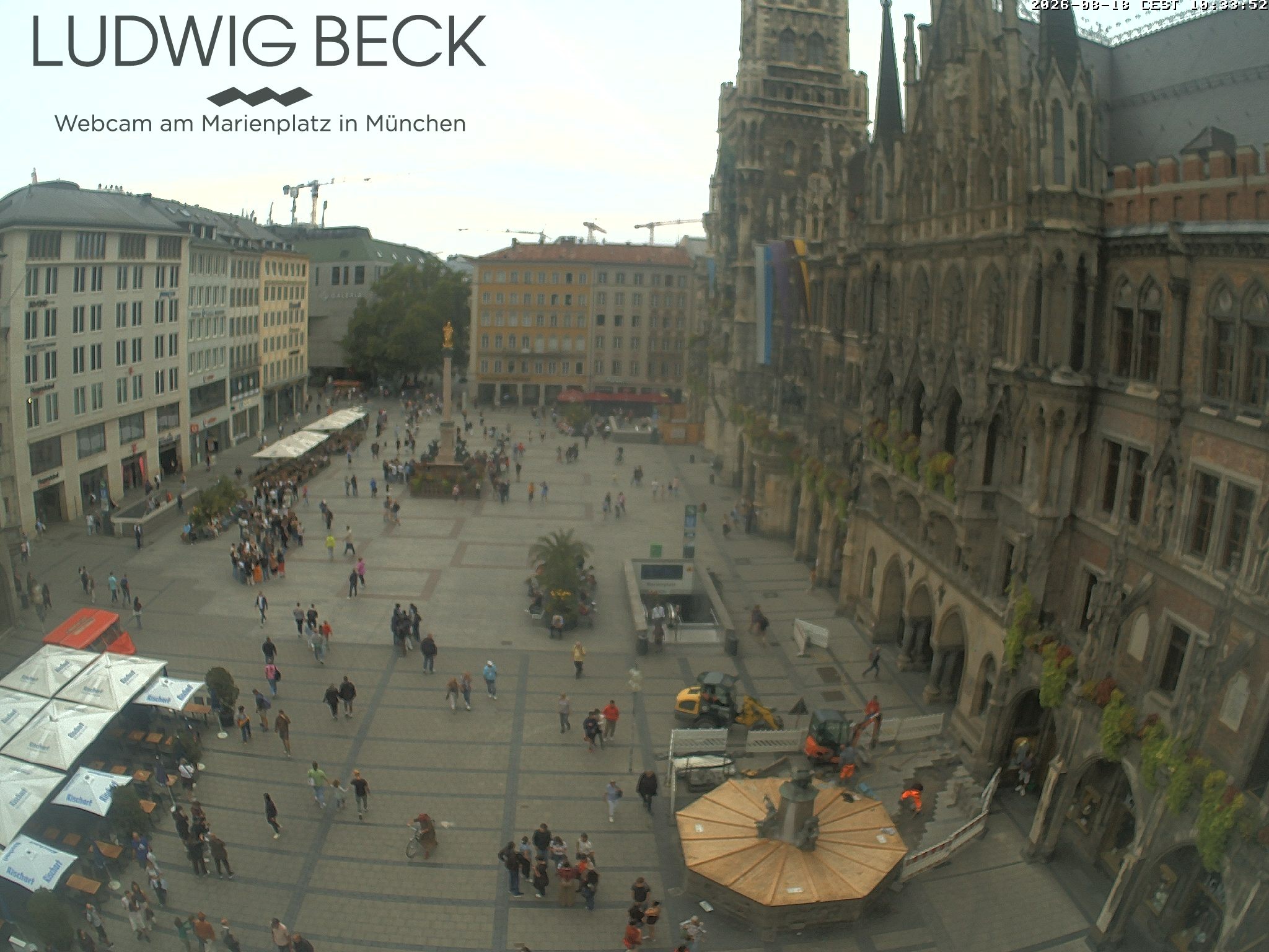 Archiv Foto Webcam am Marienplatz München