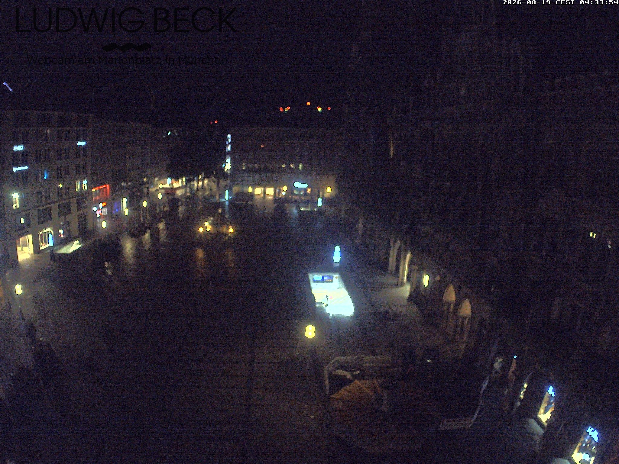 Archiv Foto Webcam am Marienplatz München