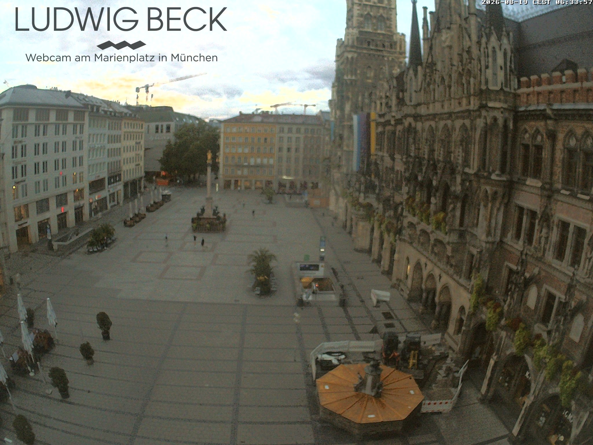Archiv Foto Webcam am Marienplatz München
