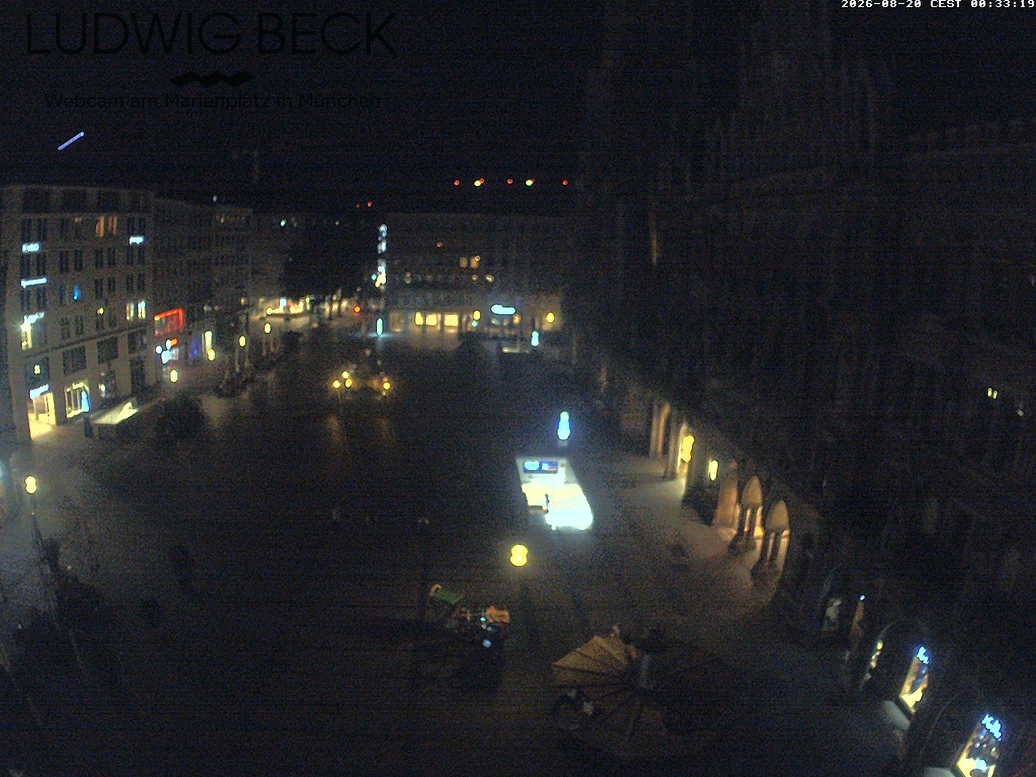 Archived image Webcam at the Marienplatz, Munich
