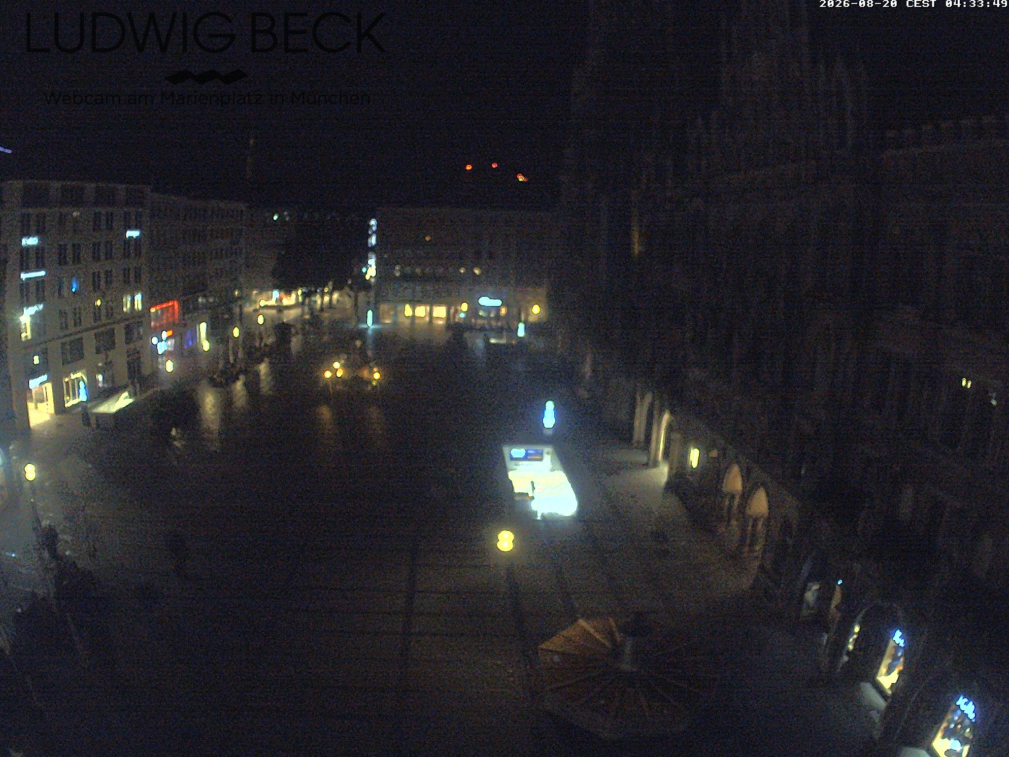 Archived image Webcam at the Marienplatz, Munich