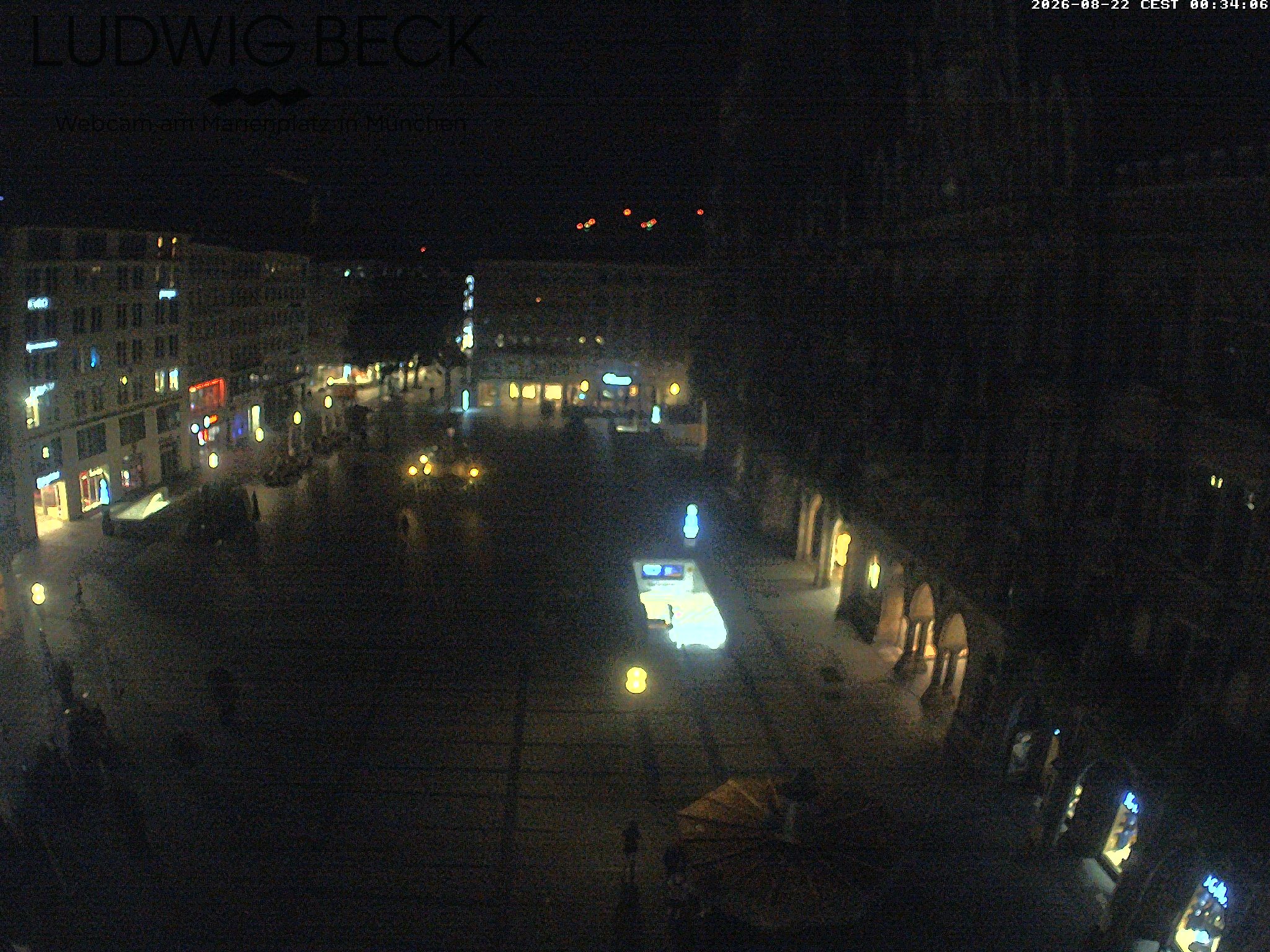 Archiv Foto Webcam am Marienplatz München