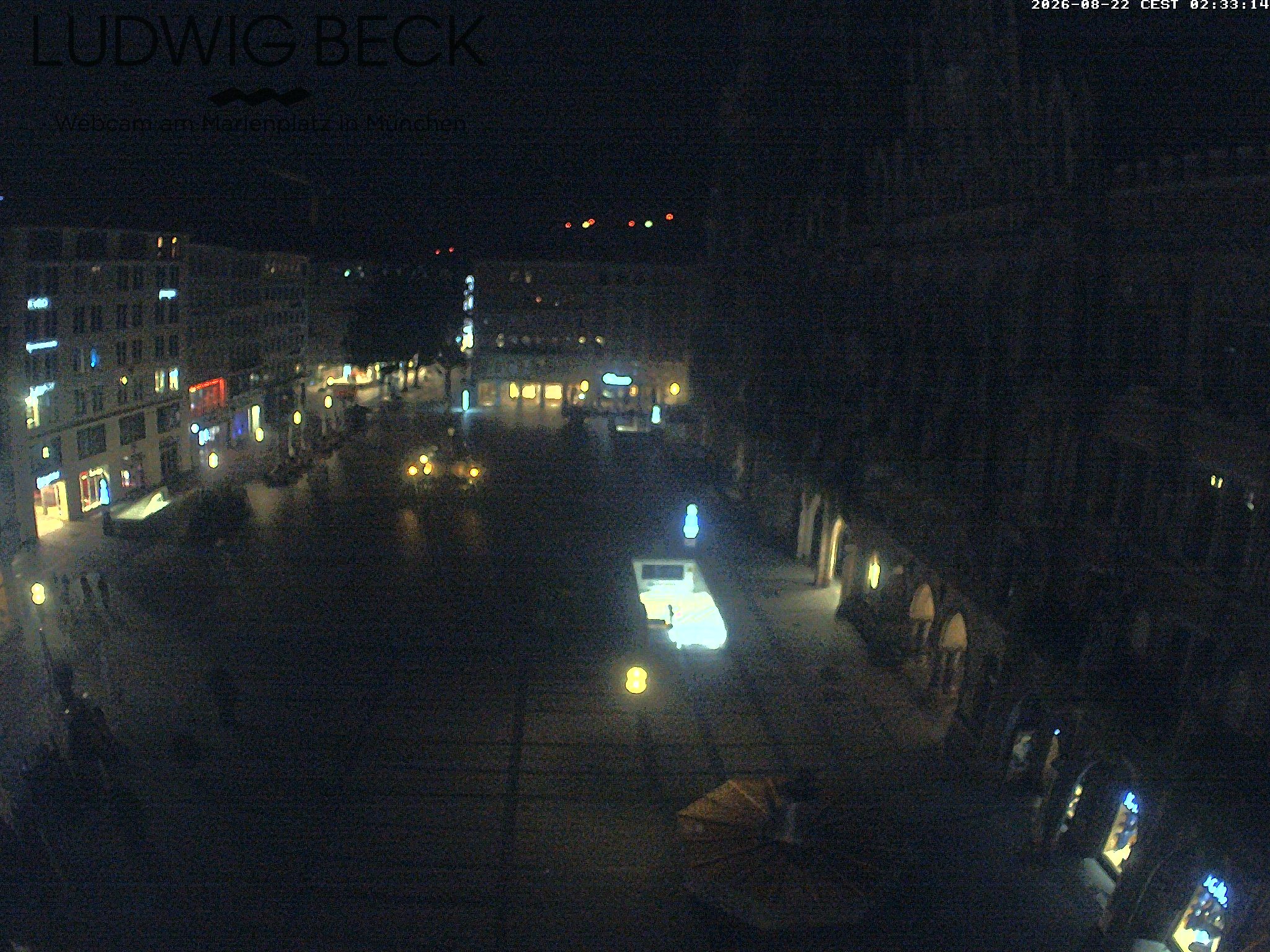 Archiv Foto Webcam am Marienplatz München