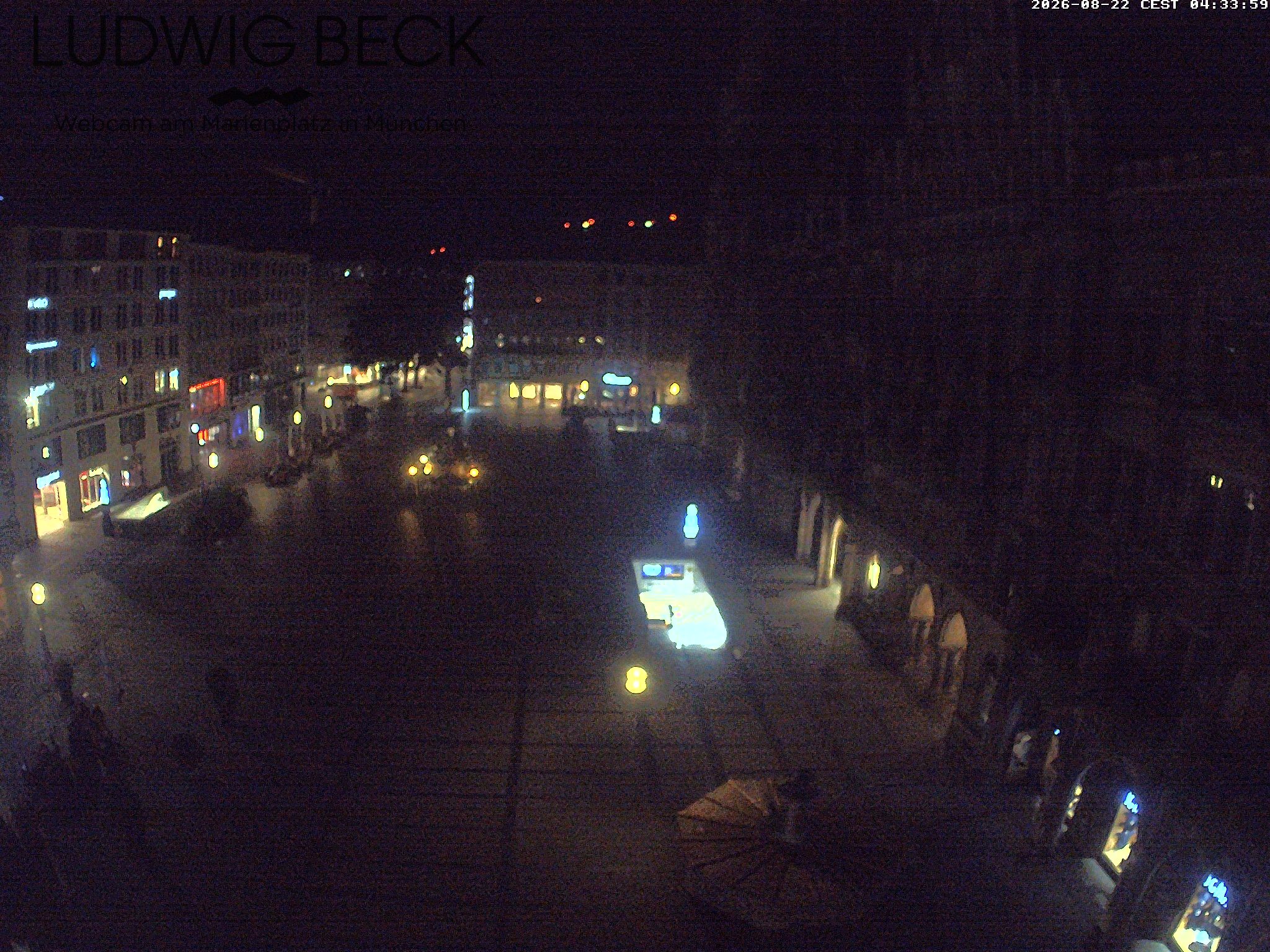 Archiv Foto Webcam am Marienplatz München