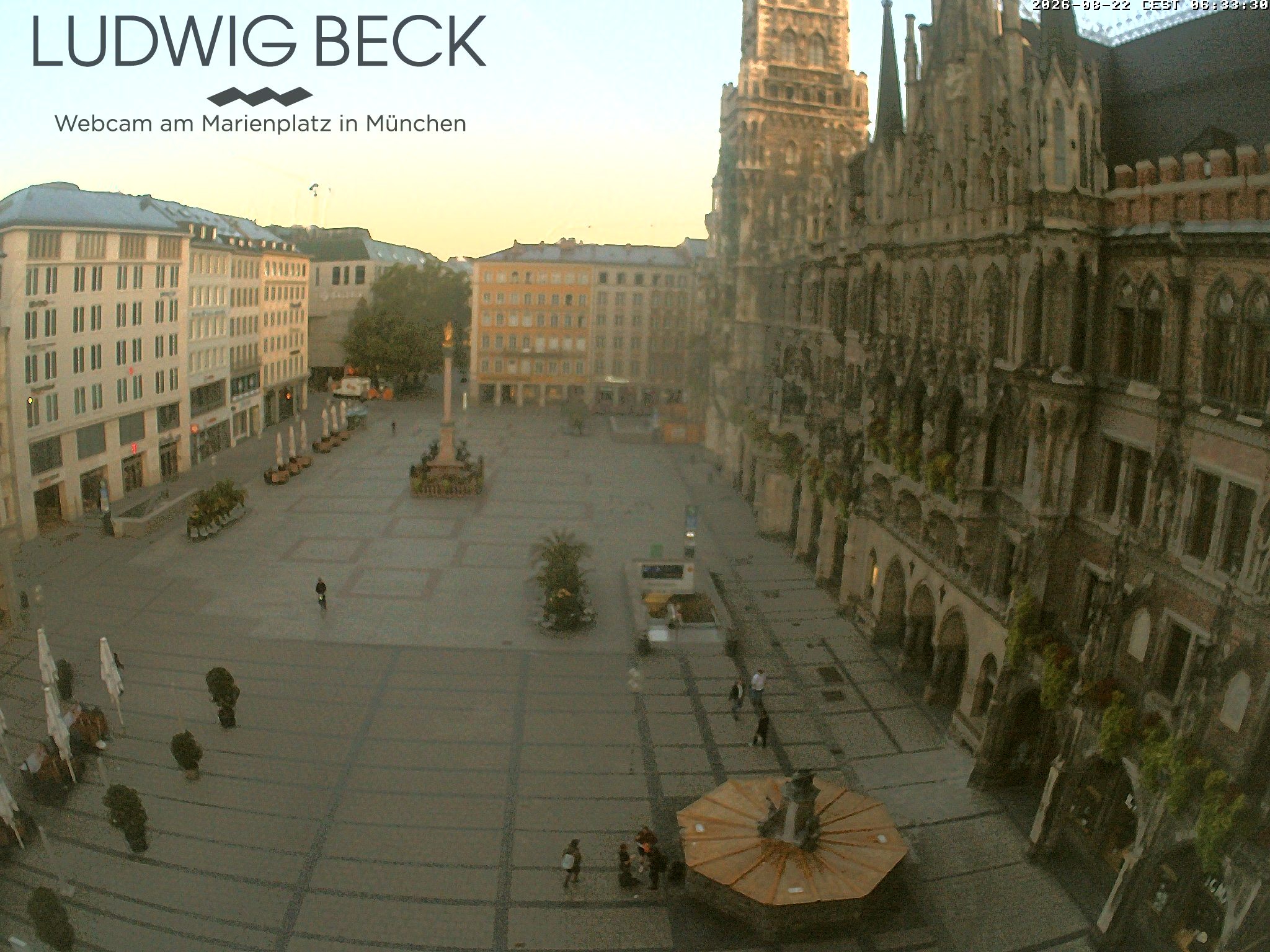 Archiv Foto Webcam am Marienplatz München