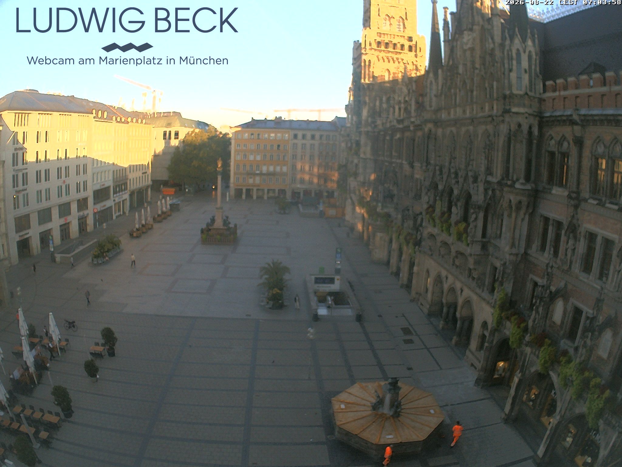 Archiv Foto Webcam am Marienplatz München