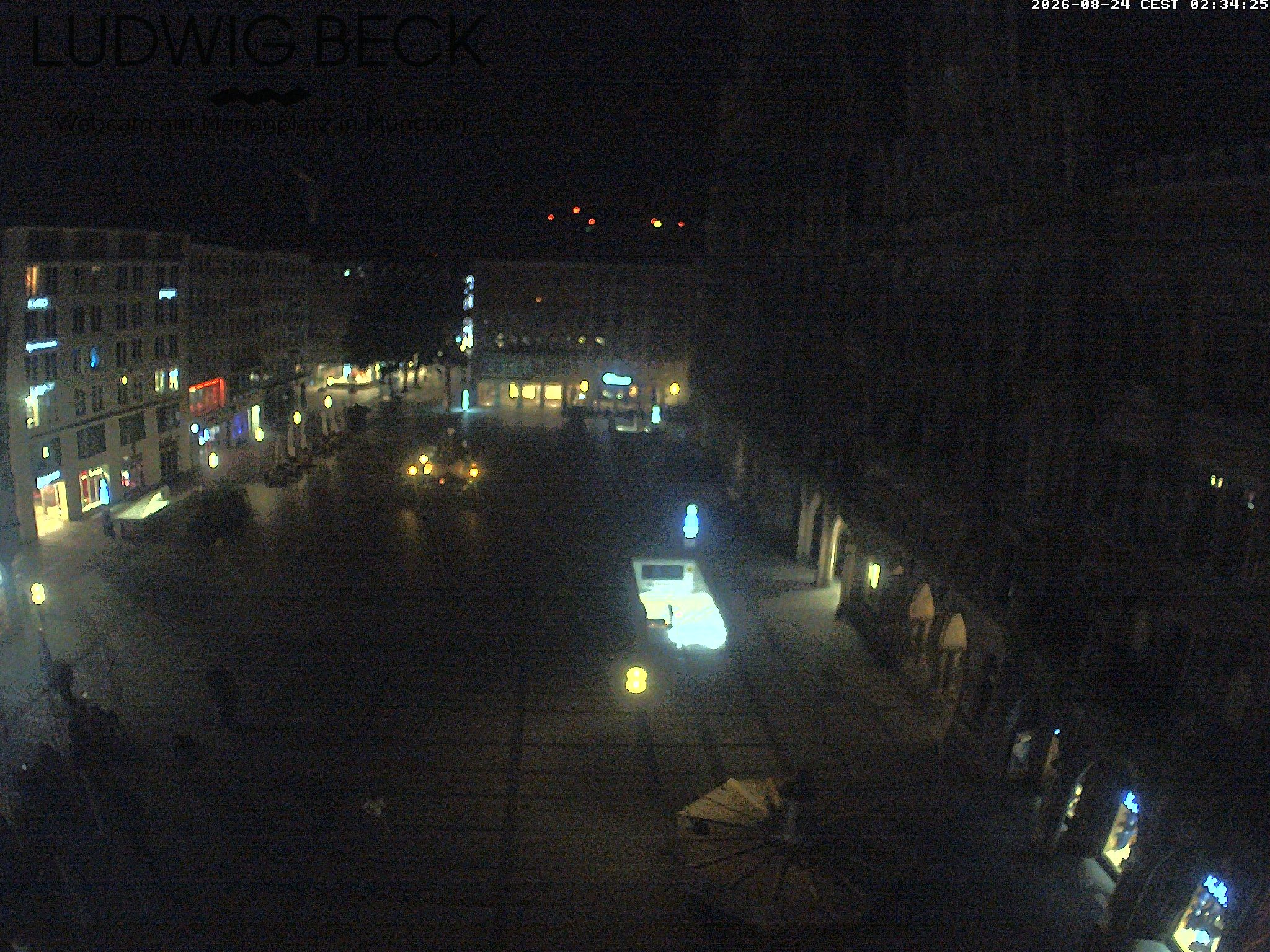 Archiv Foto Webcam am Marienplatz München
