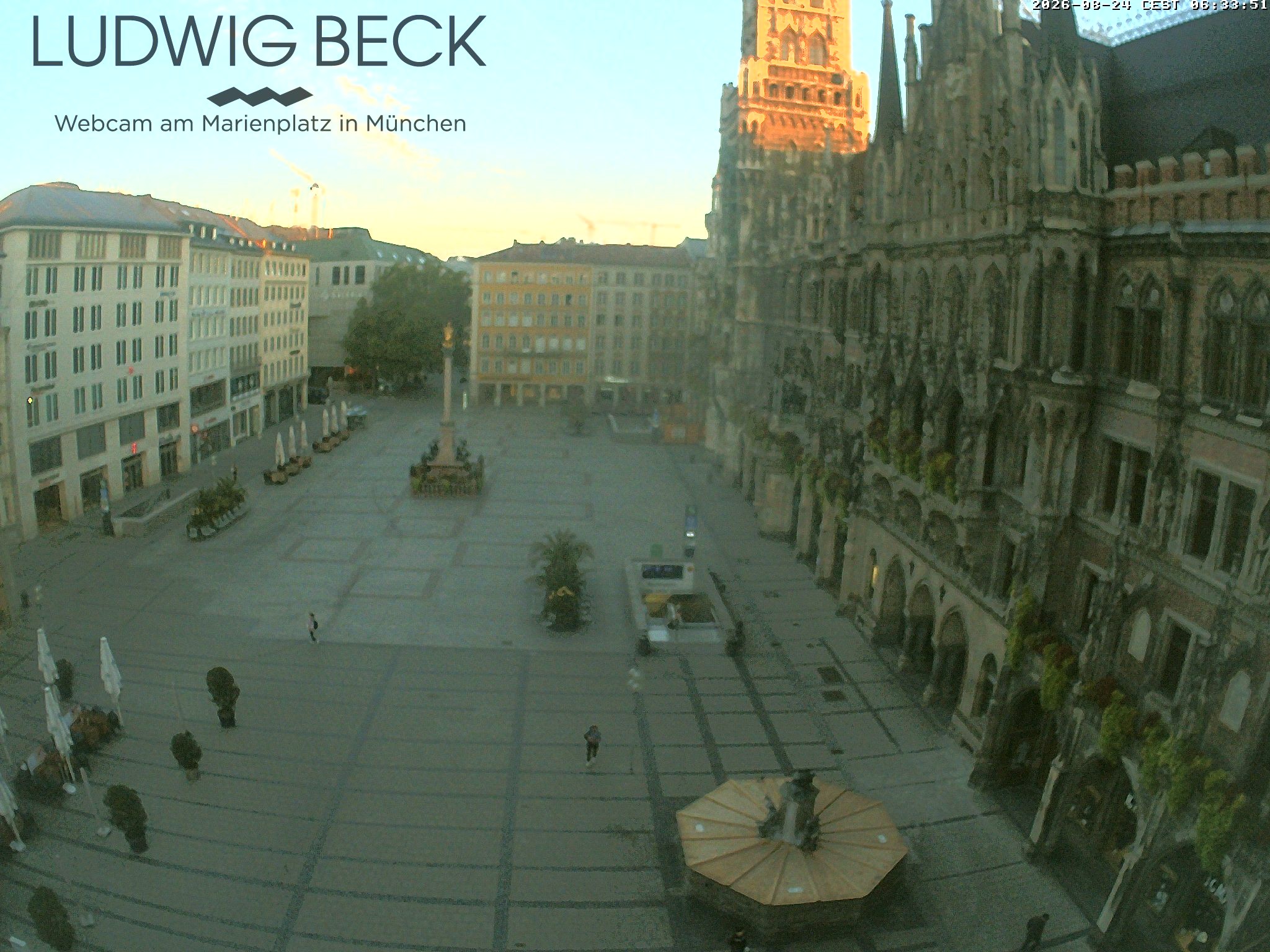 Archiv Foto Webcam am Marienplatz München