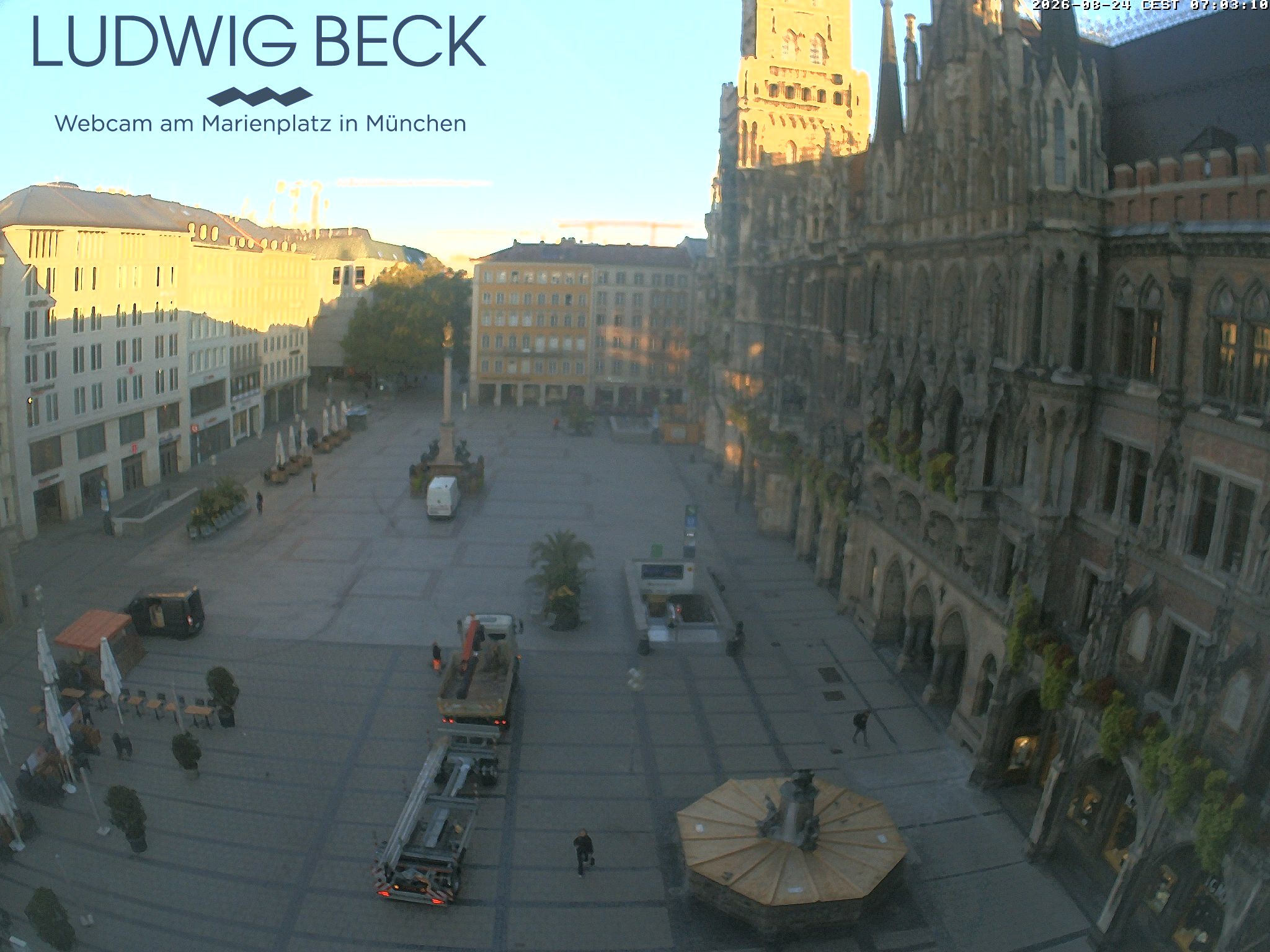 Archiv Foto Webcam am Marienplatz München