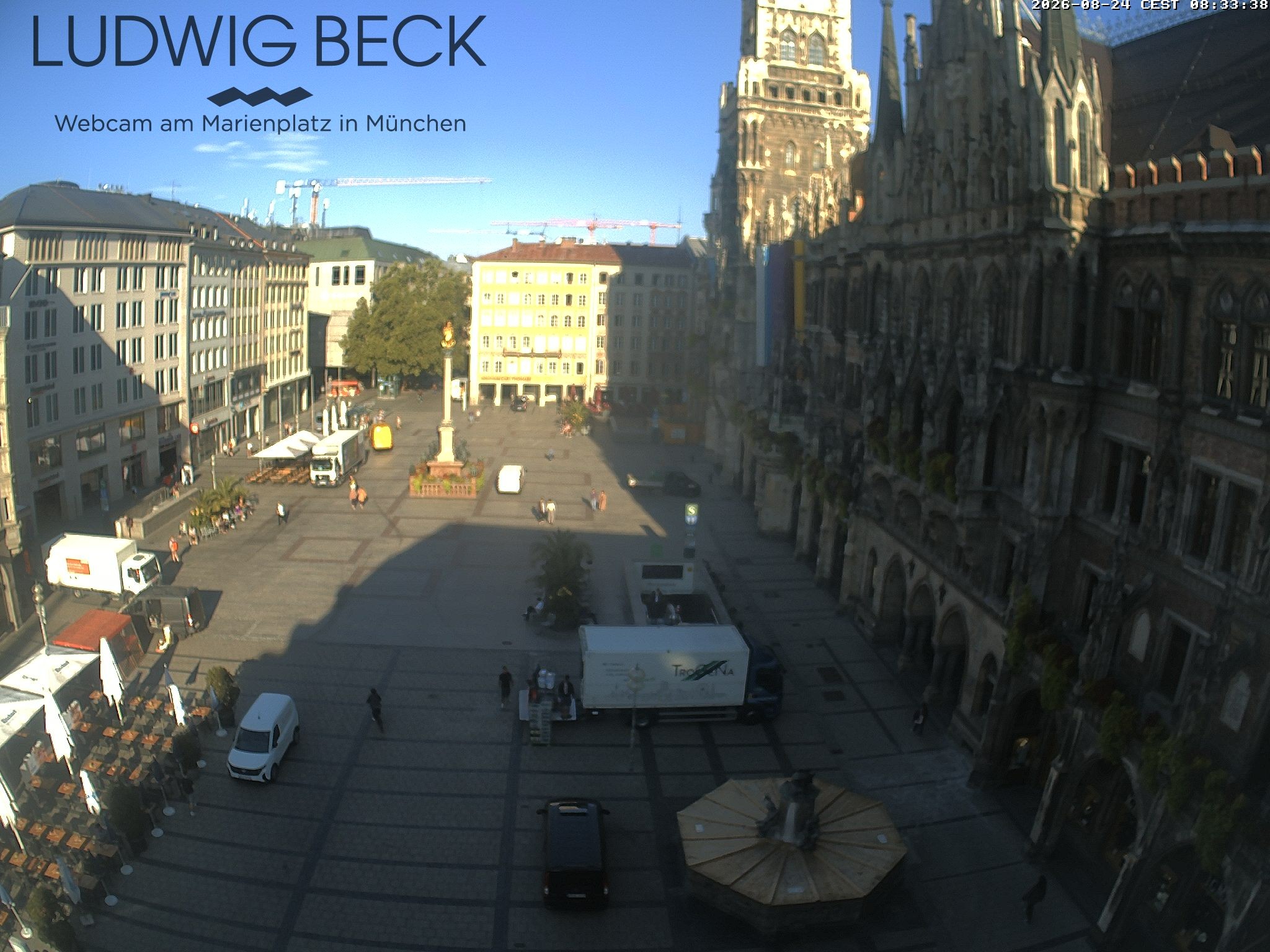 Archiv Foto Webcam am Marienplatz München