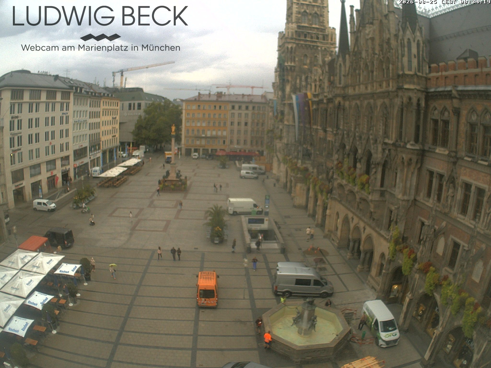 Archived image Webcam at the Marienplatz, Munich