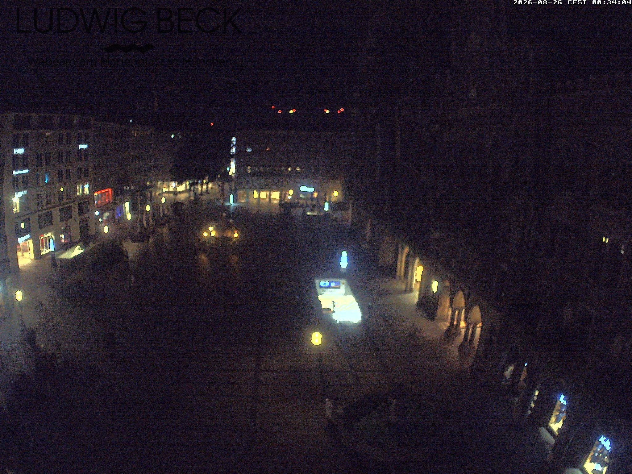 Archiv Foto Webcam am Marienplatz München