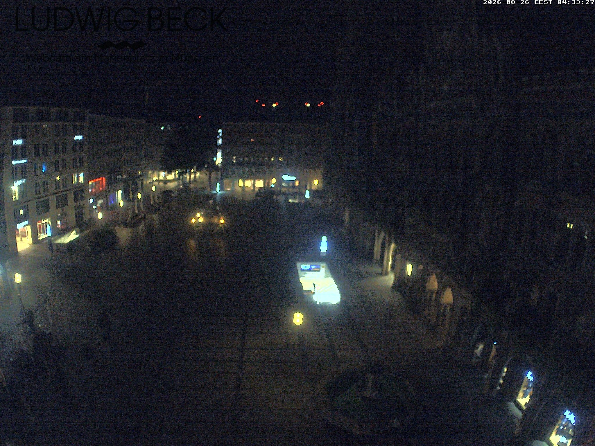 Archiv Foto Webcam am Marienplatz München