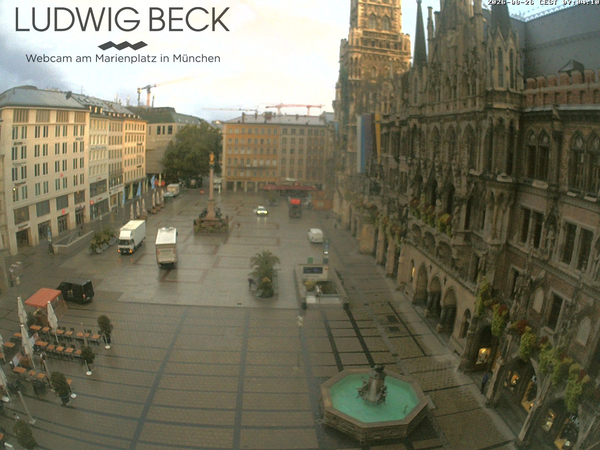 Archiv Foto Webcam am Marienplatz München