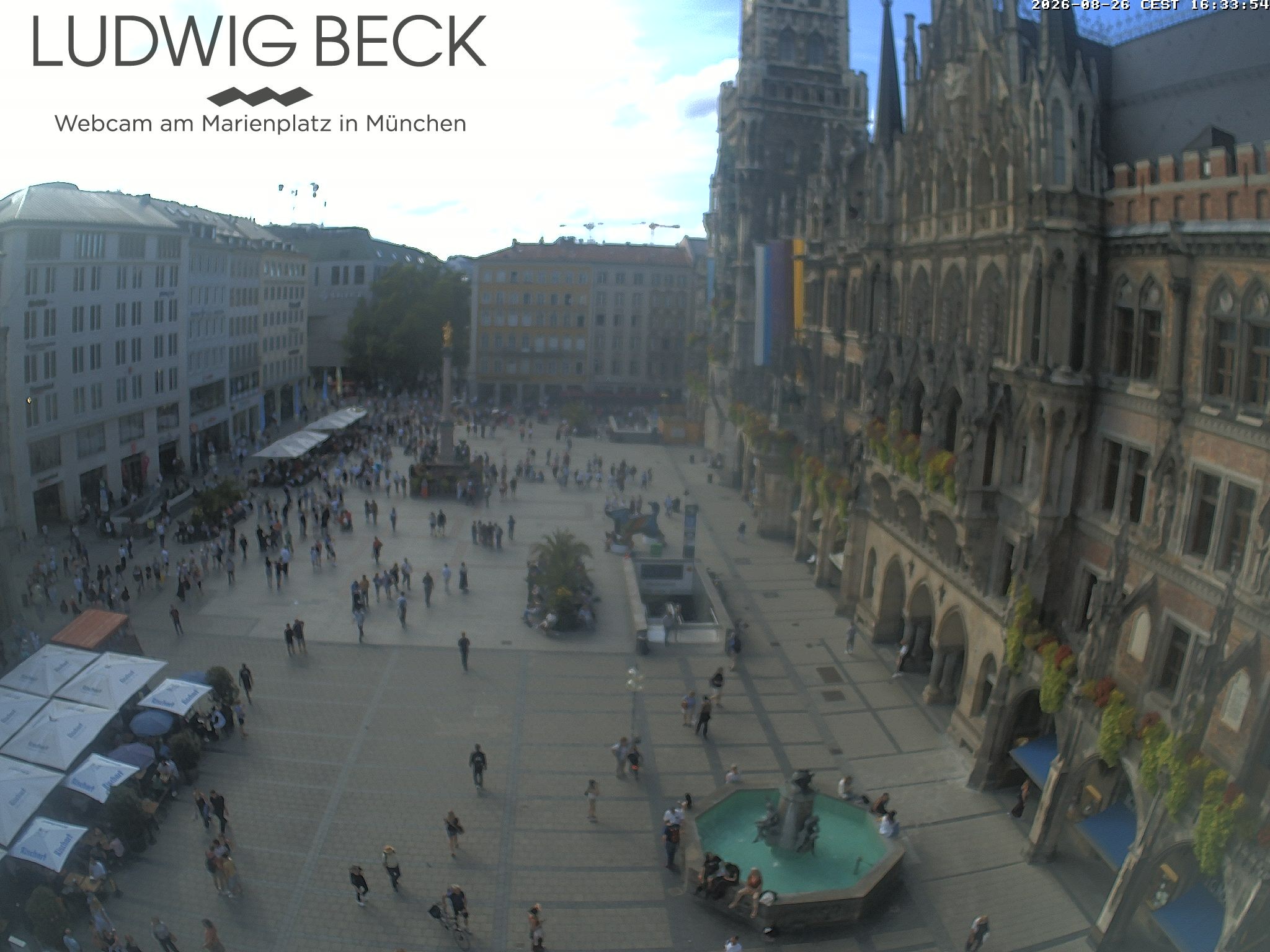 Archiv Foto Webcam am Marienplatz München